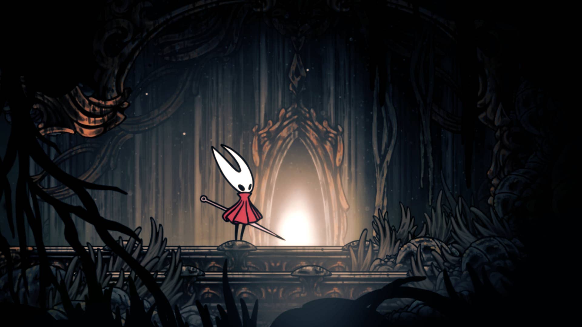 Hollow Night screenshot: Silkson shows the path through Billwater.