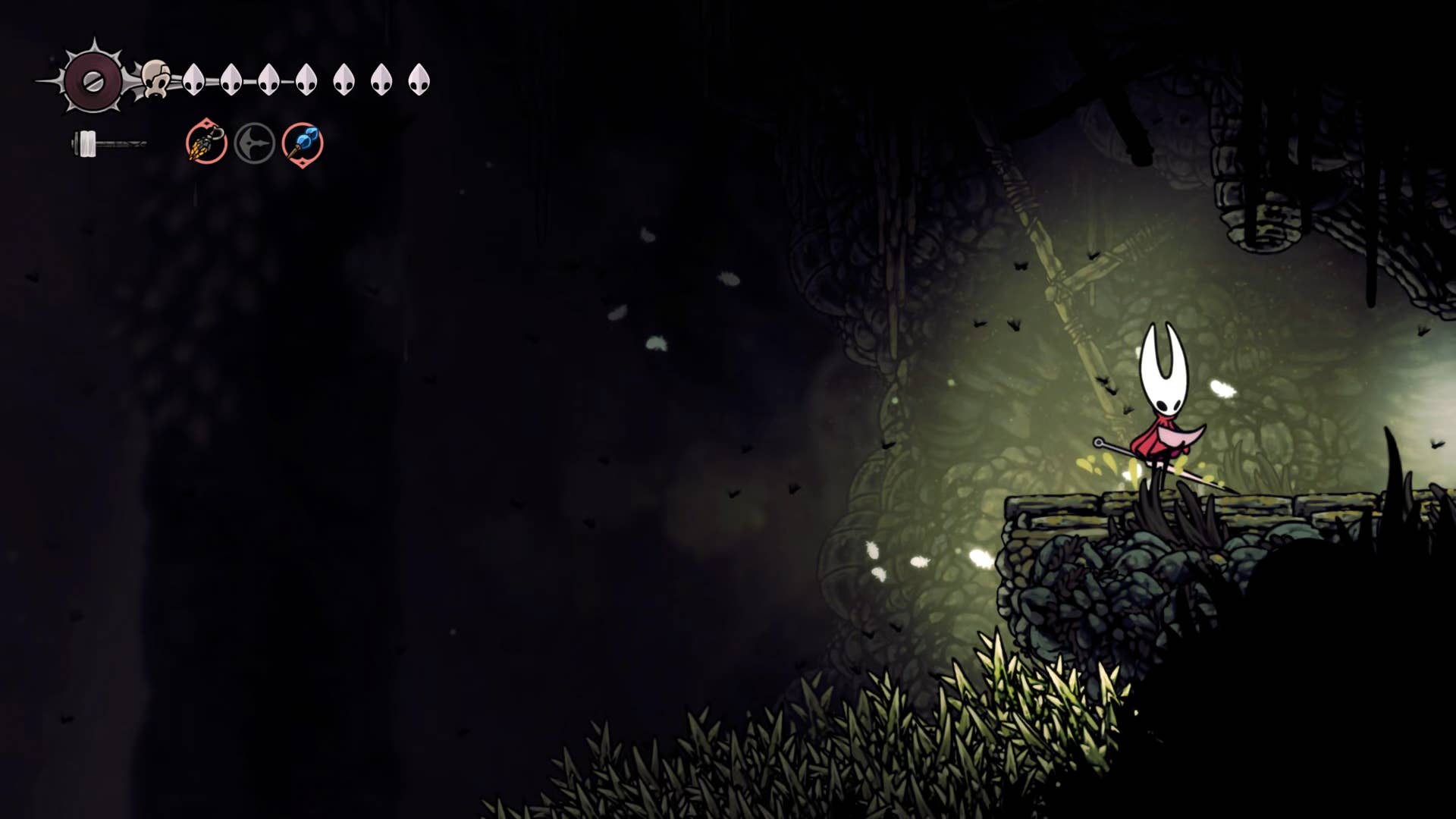 Hollow Night screenshot: Silkson shows the path through Billwater.