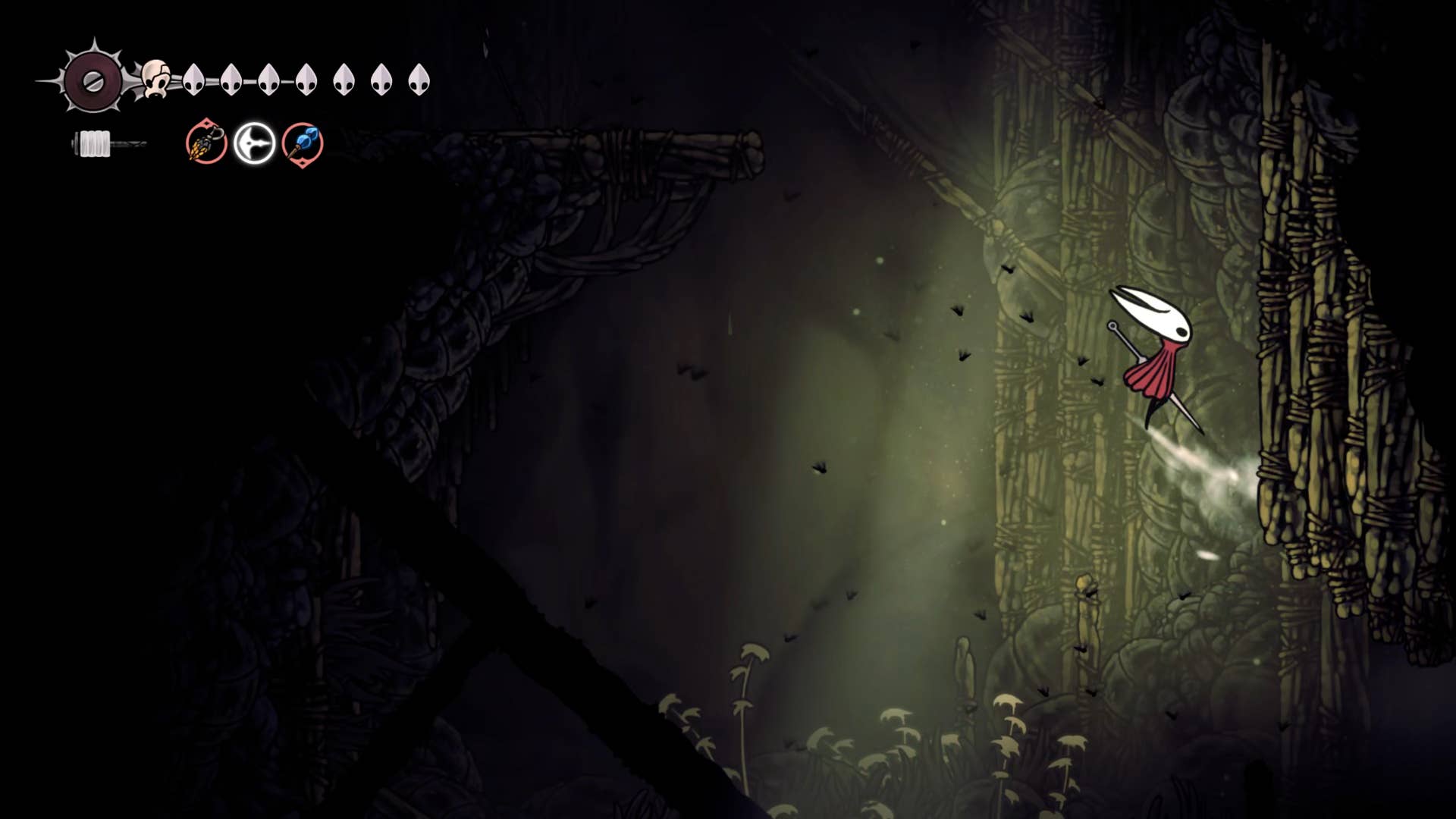 Hollow Night screenshot: Silkson shows the path through Billwater.