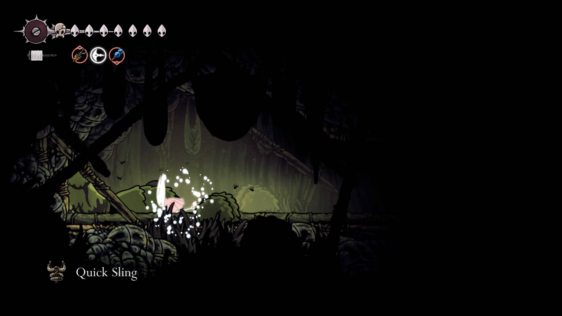 Hollow Night screenshot: Silkson shows the path through Billwater.