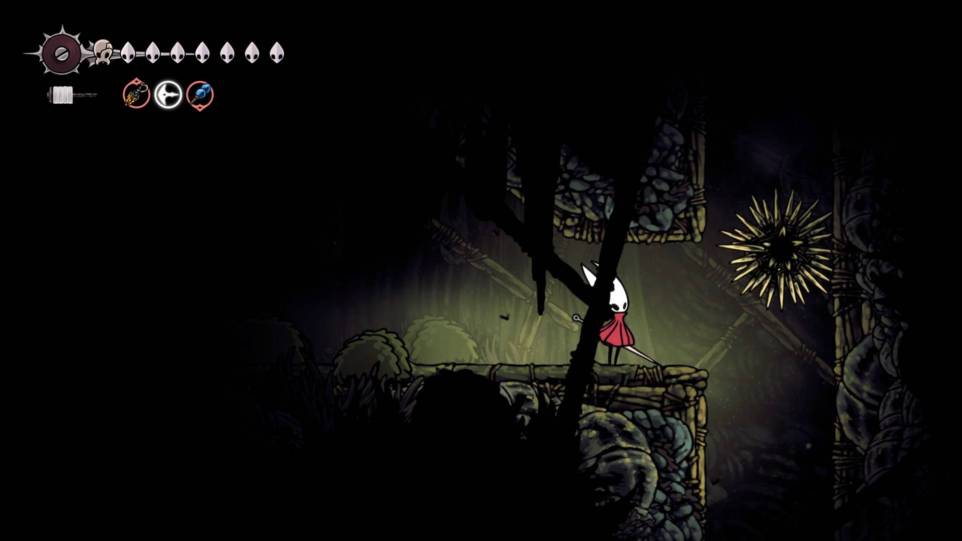 Hollow Night screenshot: Silkson shows the path through Billwater.