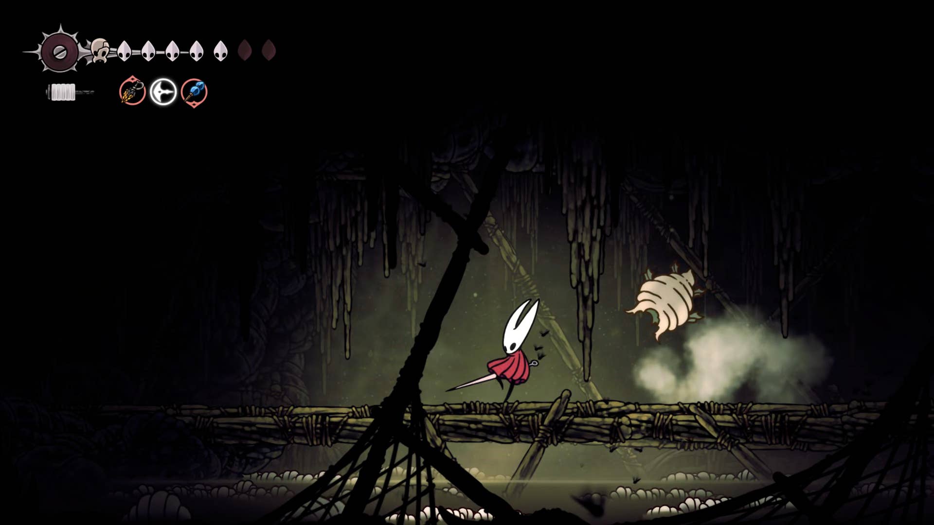 Hollow Night screenshot: Silkson shows the path through Billwater.