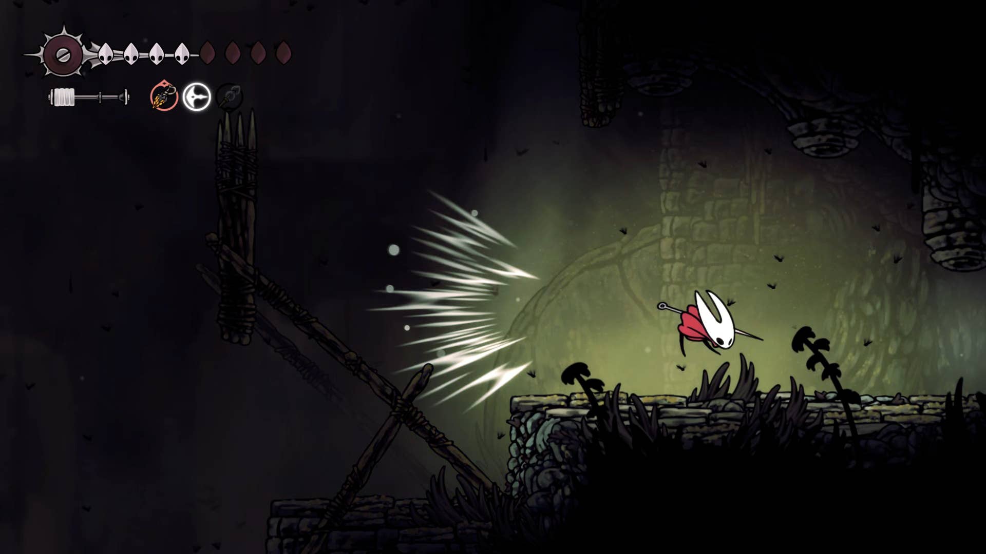 Hollow Night screenshot: Silkson shows the path through Billwater.