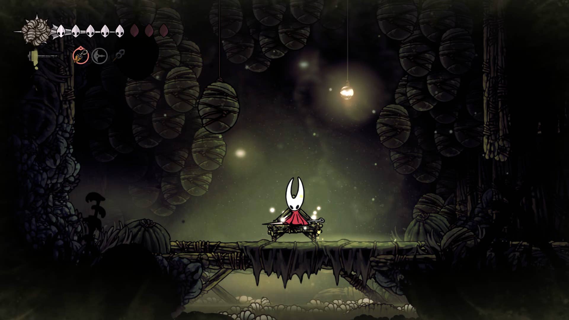 Hollow Night screenshot: Silkson shows the path through Billwater.