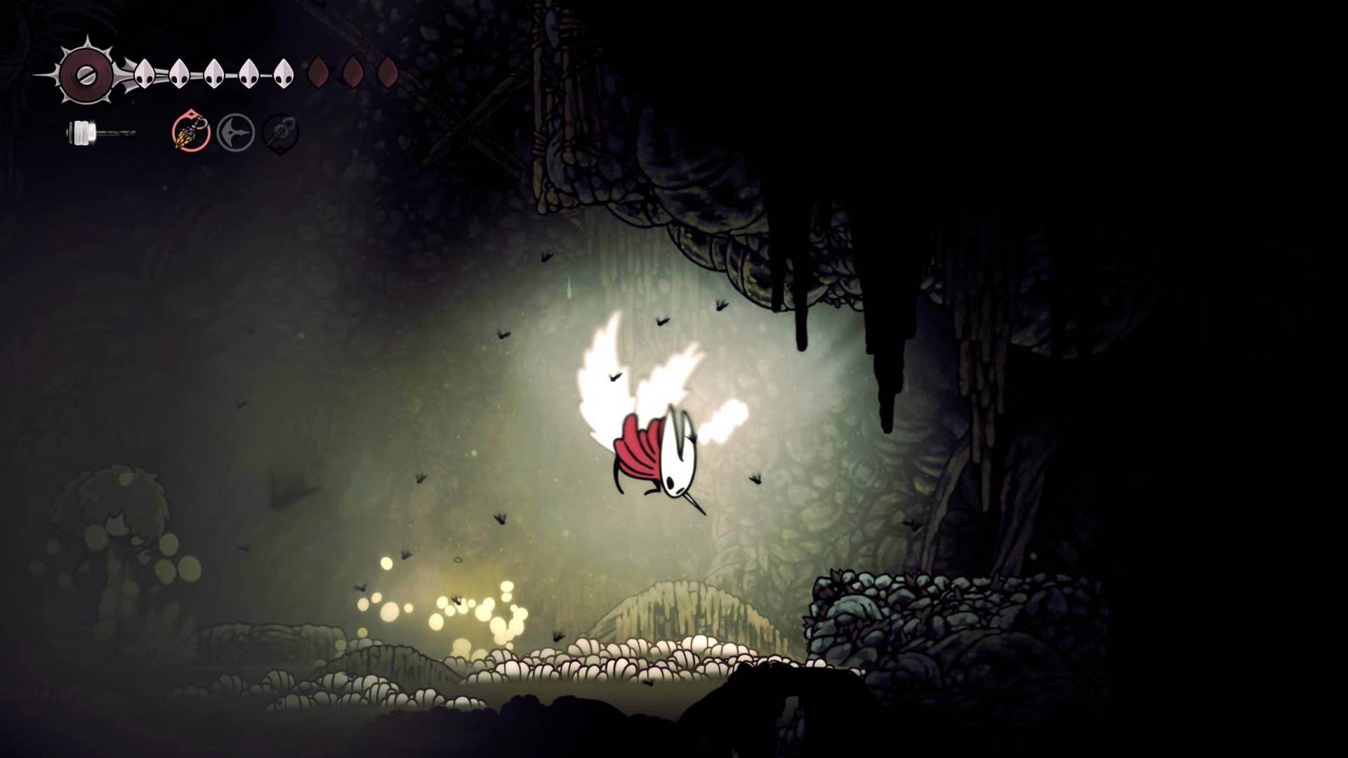 Hollow Night screenshot: Silkson shows the path through Billwater.