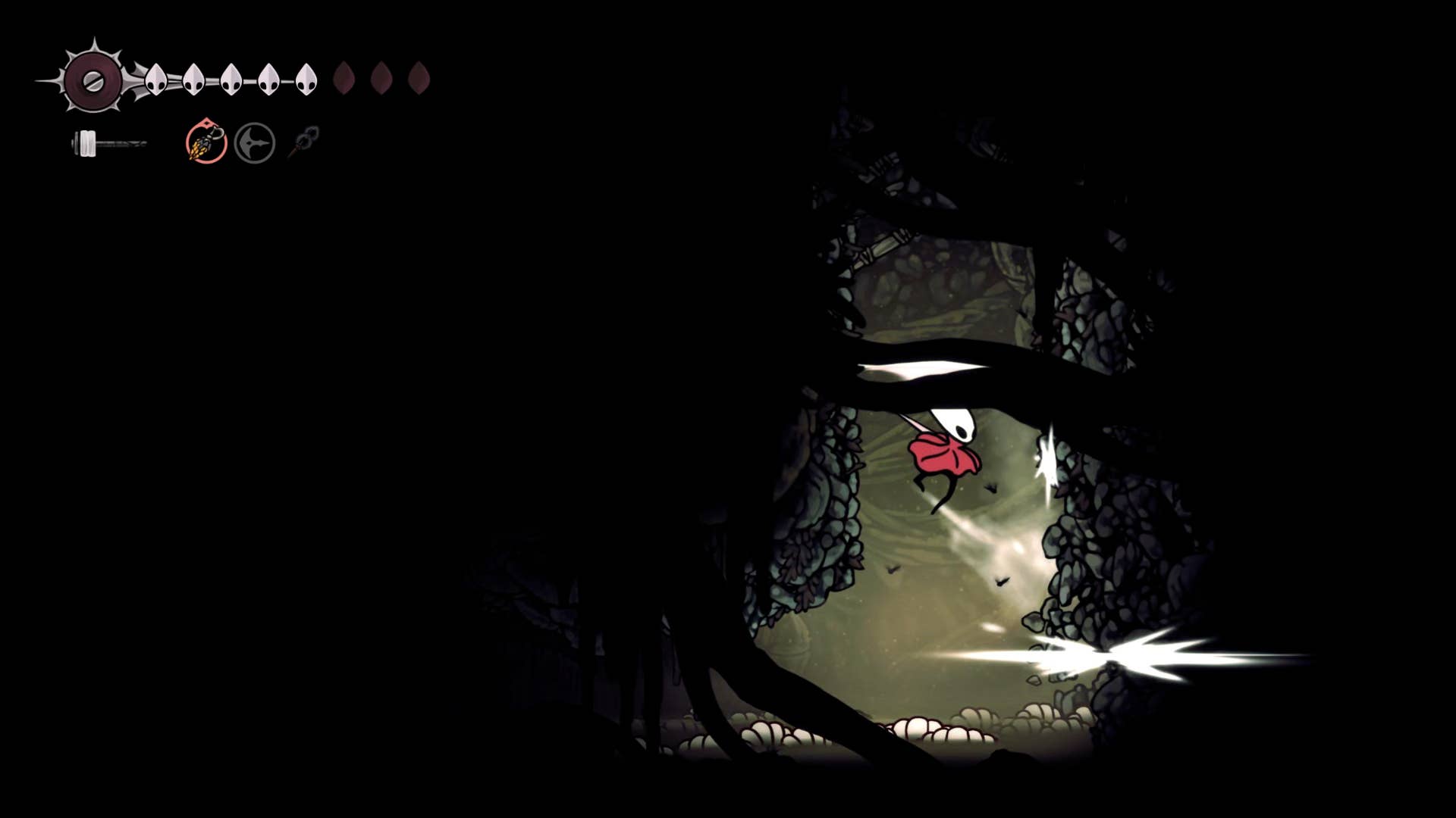 Hollow Night screenshot: Silkson shows the path through Billwater.
