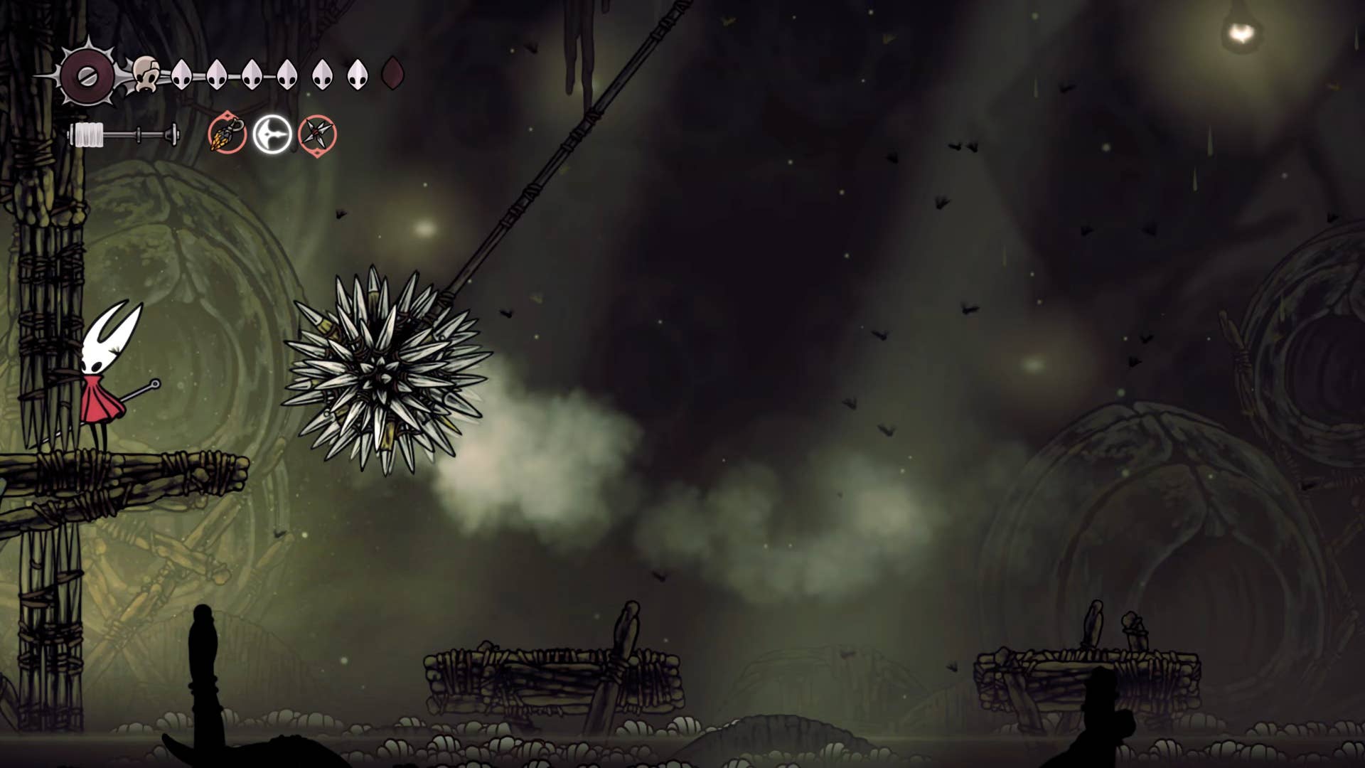 Hollow Night screenshot: Silkson shows the path through Billwater.