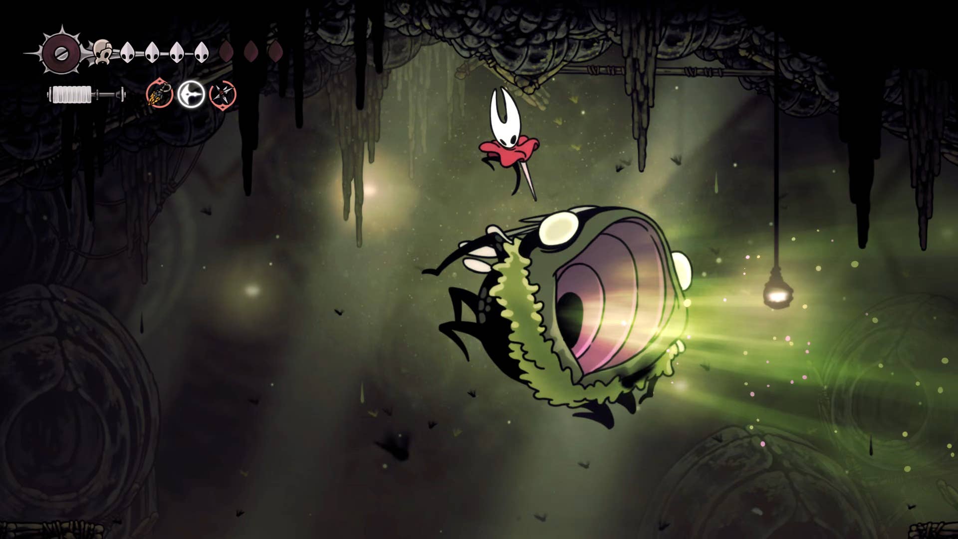 Hollow Night screenshot: Silkson shows the path through Billwater.