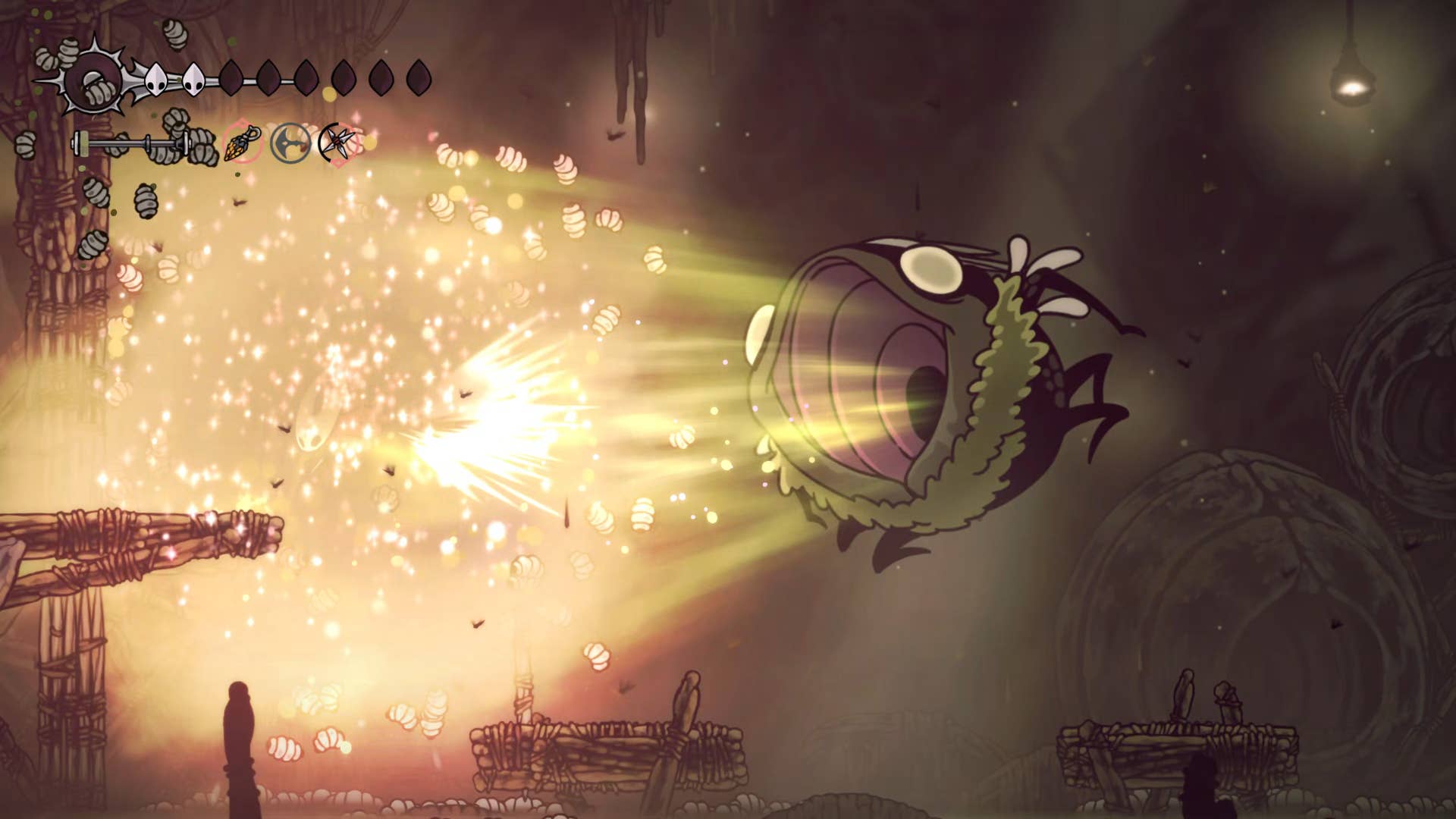 Hollow Night screenshot: Silkson shows the path through Billwater.