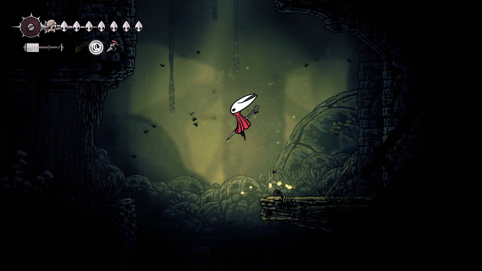 Hollow Night screenshot: Silkson shows the path through Billwater.