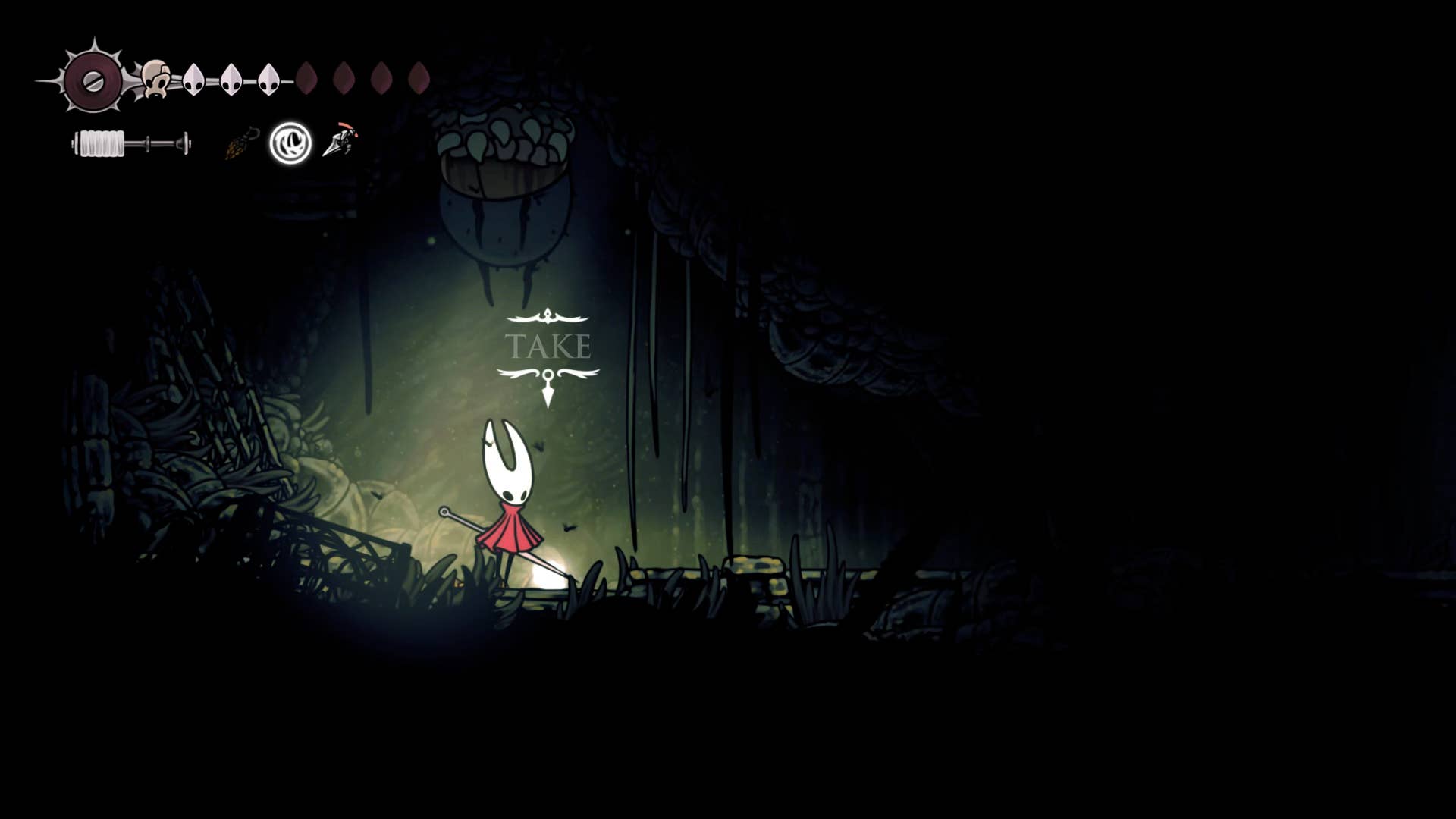 Hollow Night screenshot: Silkson shows the path through Billwater.