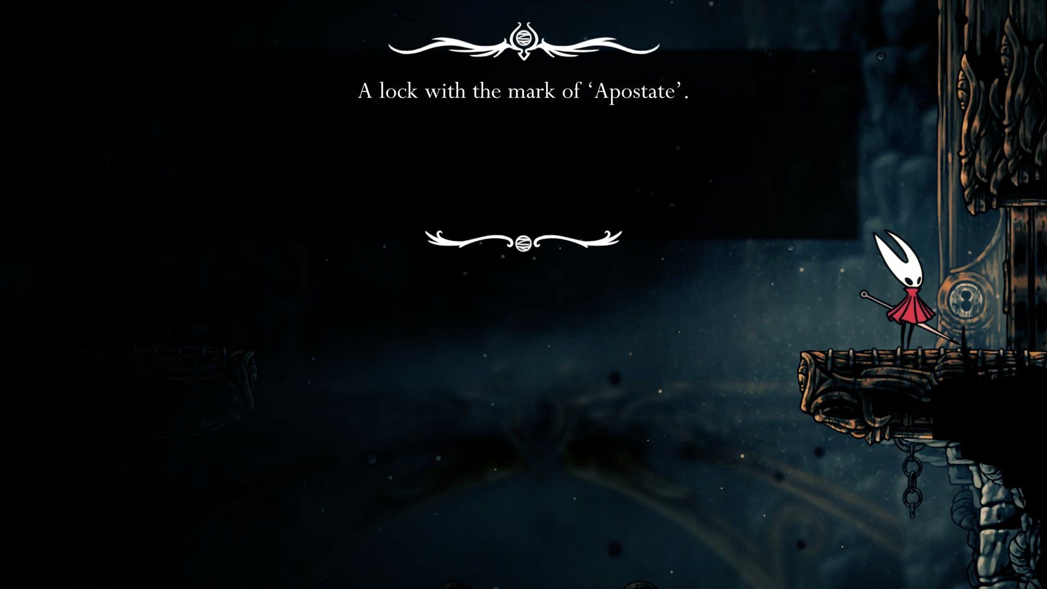 A screenshot of Hollow Knight: Silksong showing the path through The Slab. - 25