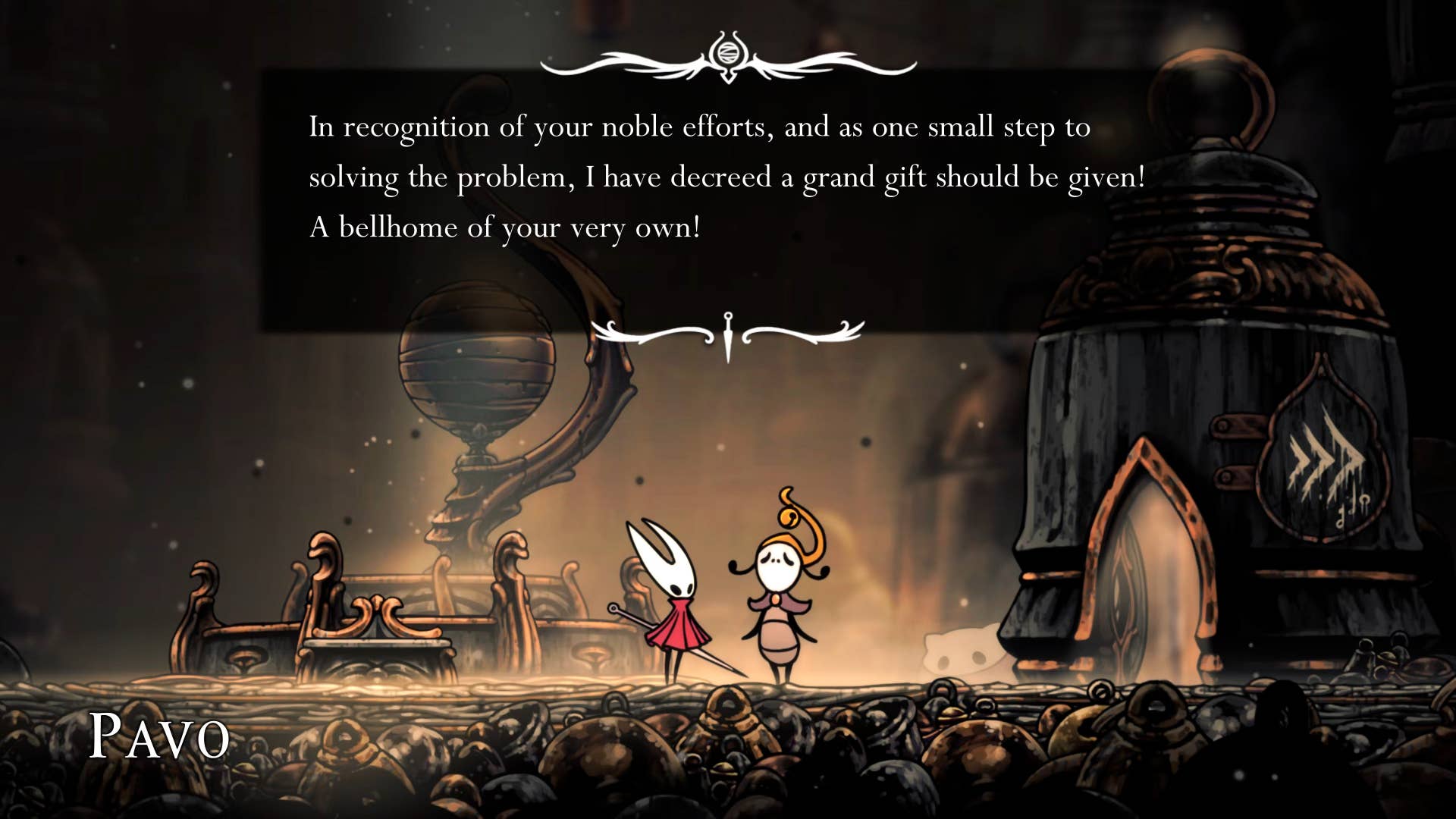 Hollow Knight screenshot: Silksong showing paths through different regions to complete certain quests and activities before ending Act 2.