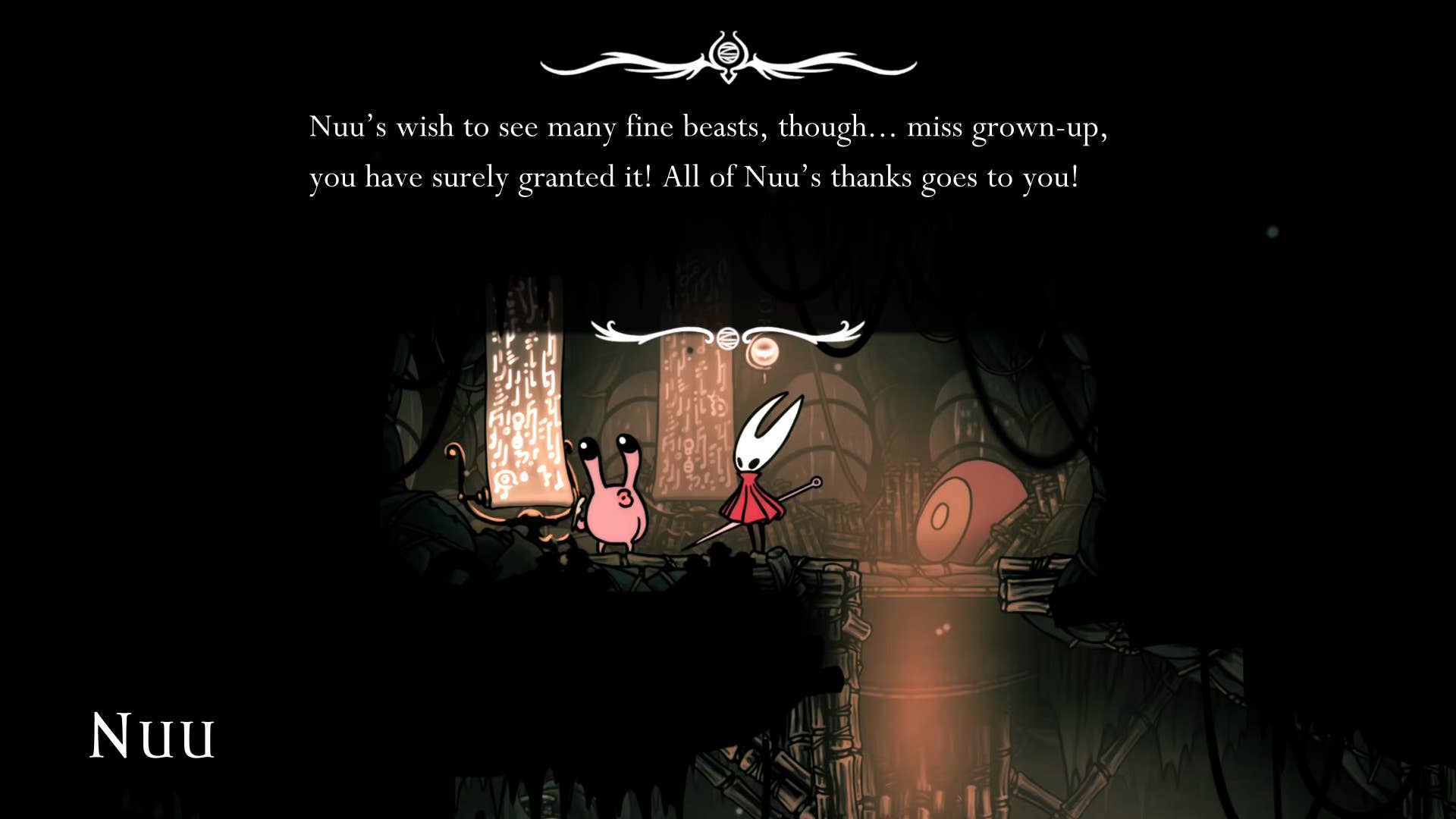 Hollow Knight screenshot: Silksong showing paths through different regions to complete certain quests and activities before ending Act 2.