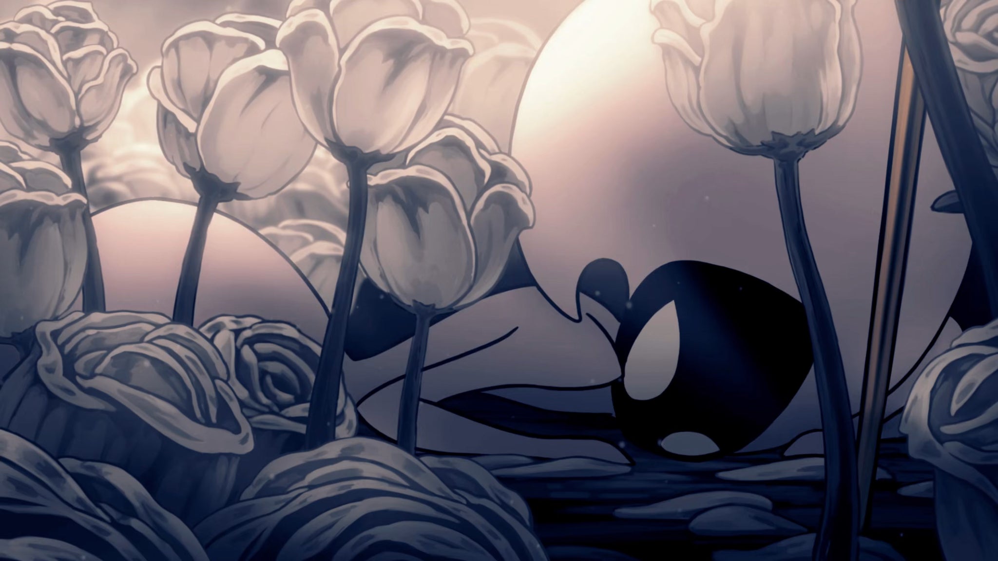 A screenshot of Hollow Knight: Silksong showing the path through the beginning of Act 3. - 4