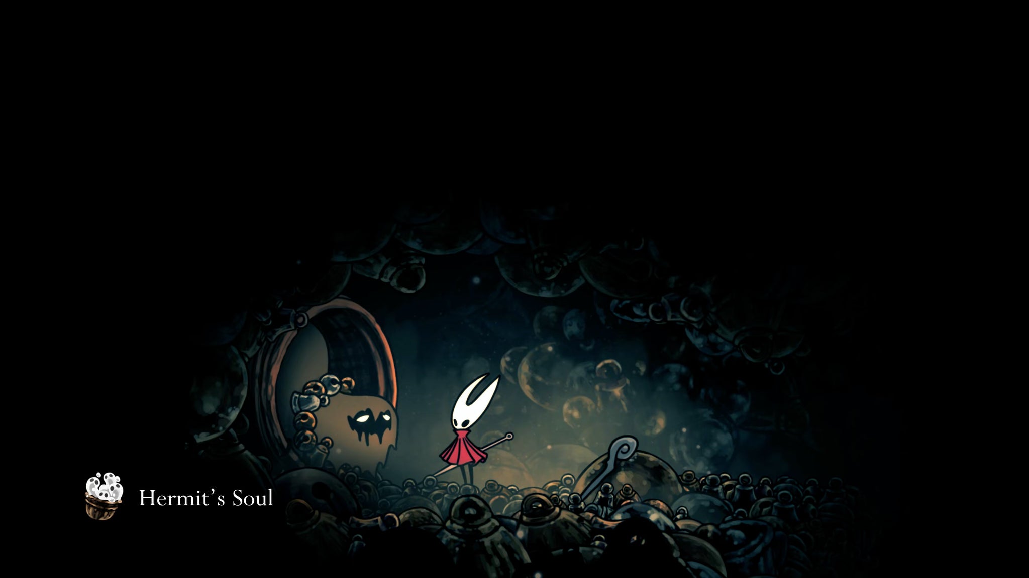 A screenshot of Hollow Knight: Silksong showing the path through the beginning of Act 3. - 12