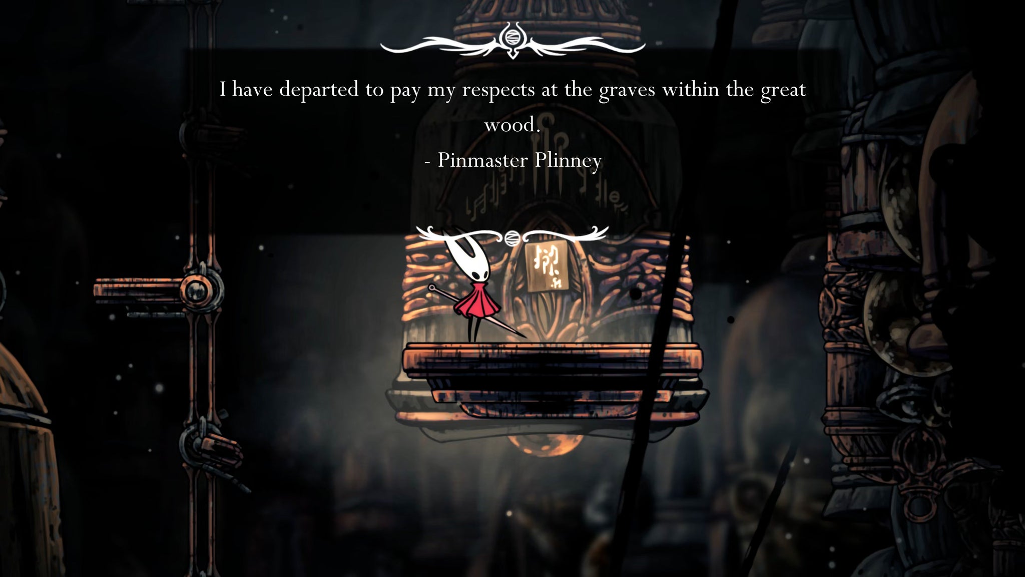 A screenshot of Hollow Knight: Silksong showing the path through the beginning of Act 3. - 20