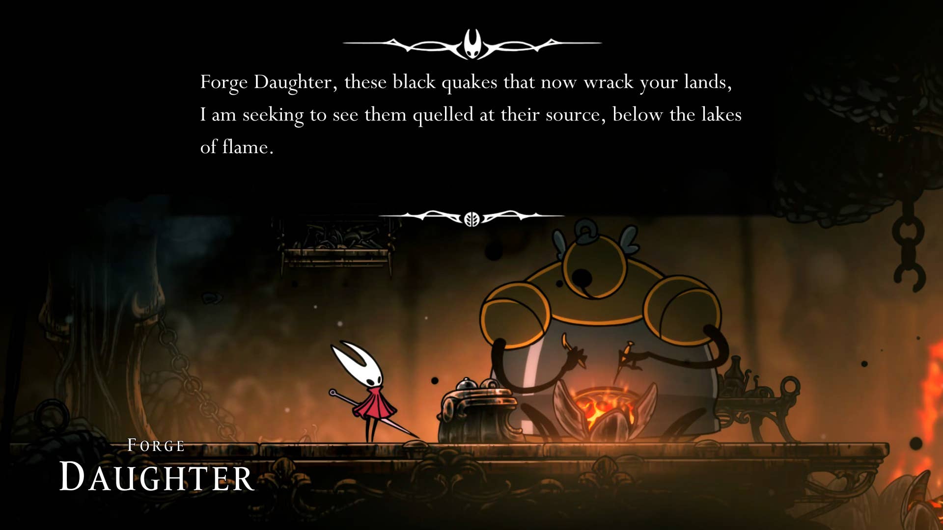 Hollow Knight screenshot: Silksong showing the path through Abyss.