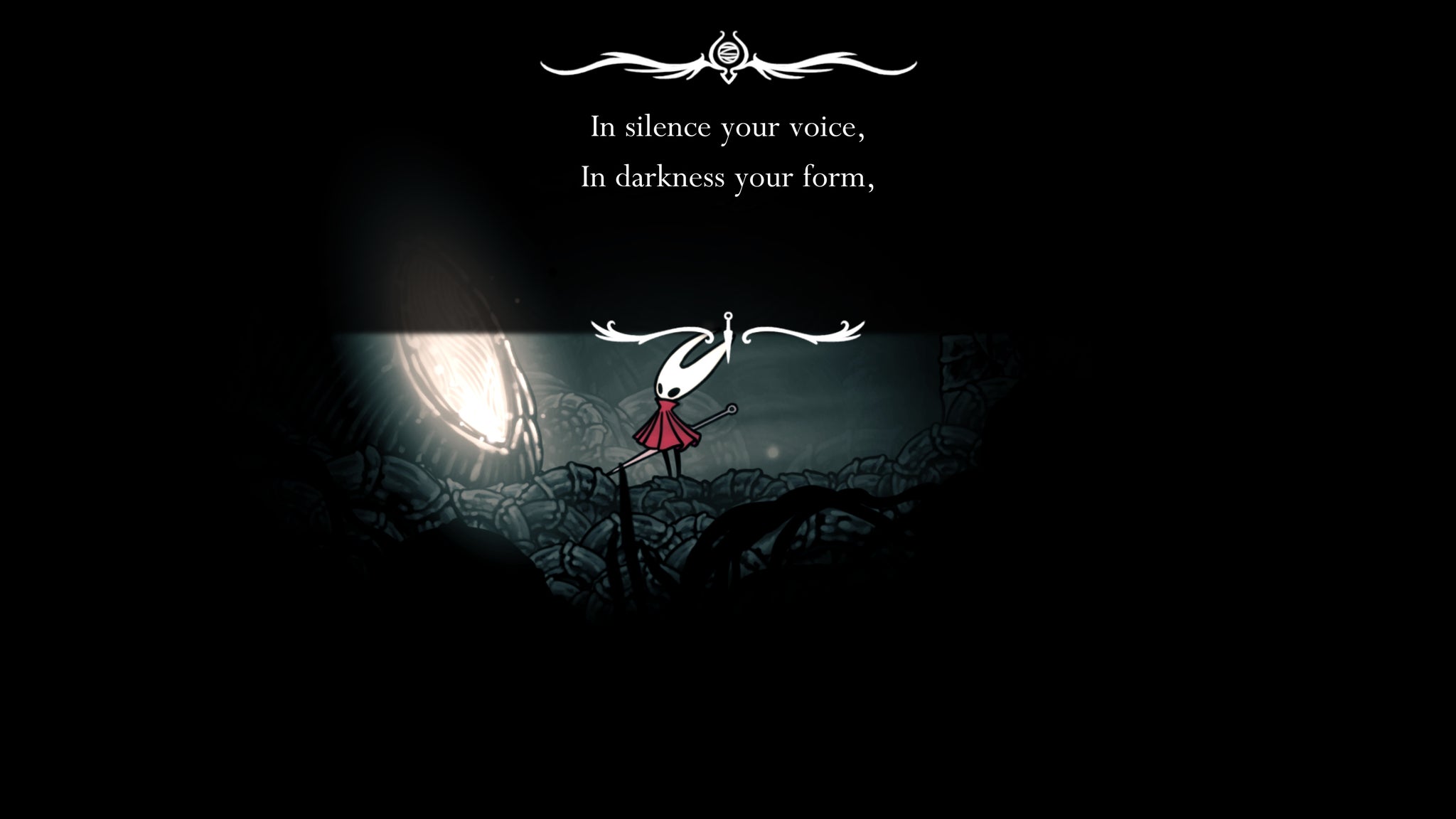 A screenshot of Hollow Knight: Silksong showing the path through The Abyss. - 37