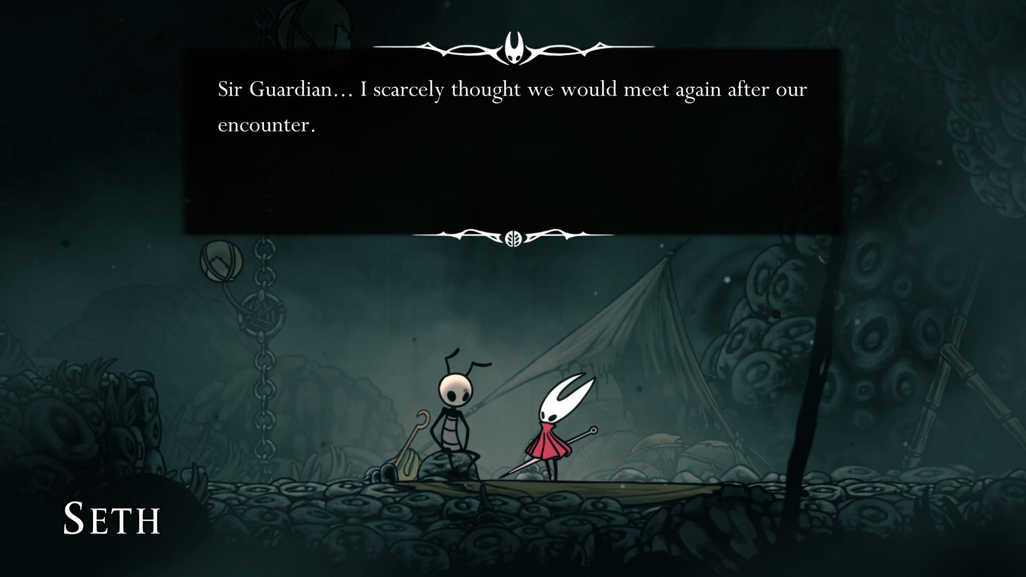 A screenshot of Hollow Knight: Silksong showing the path through Lost Verdania. - 4