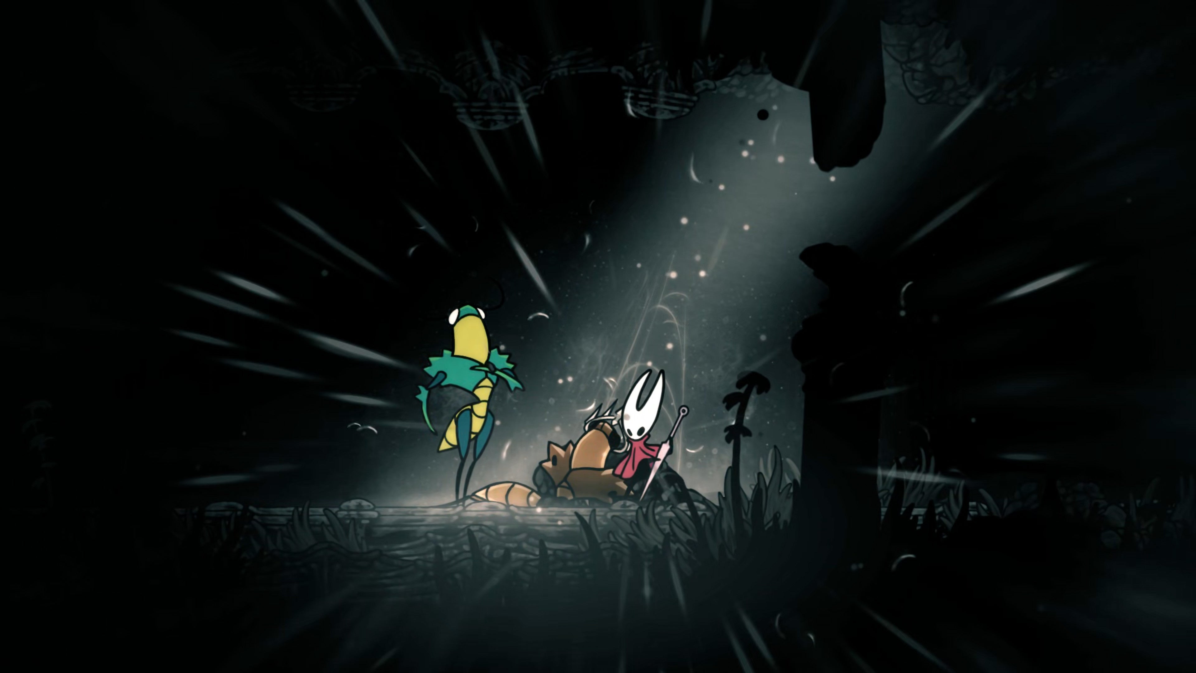 A screenshot of Hollow Knight: Silksong showing the path through Lost Verdania. - 8