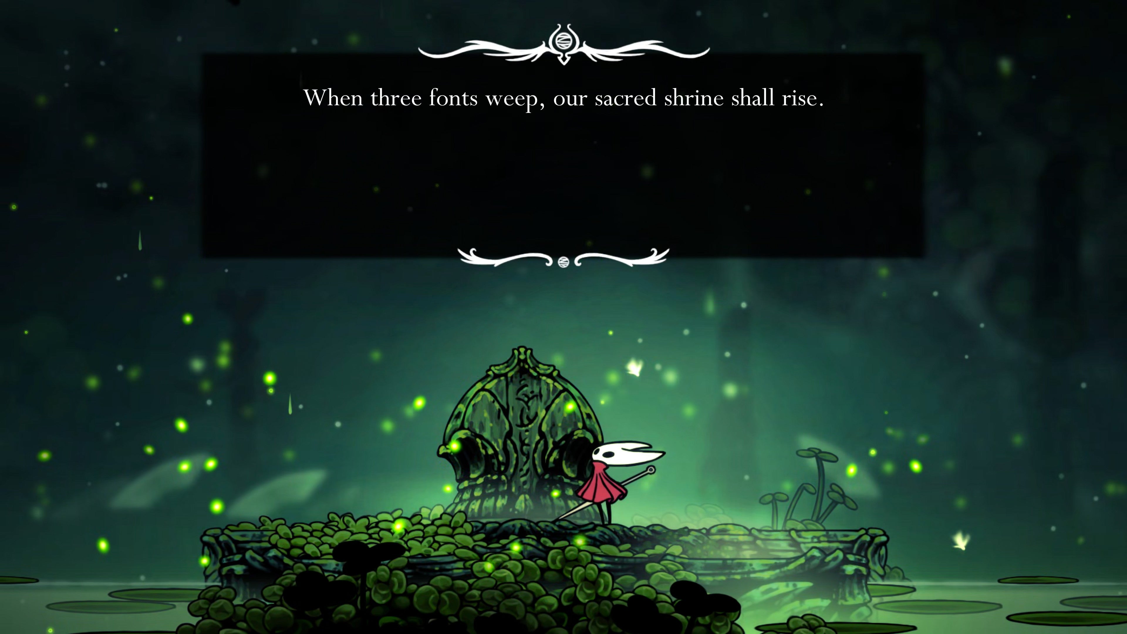 A screenshot of Hollow Knight: Silksong showing the path through Lost Verdania. - 14