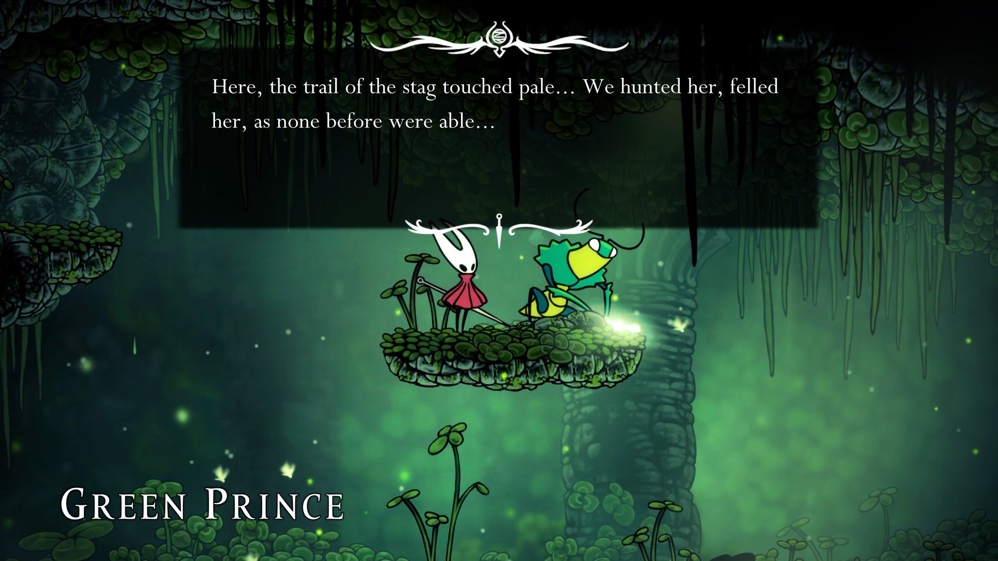 A screenshot of Hollow Knight: Silksong showing the path through Lost Verdania. - 29