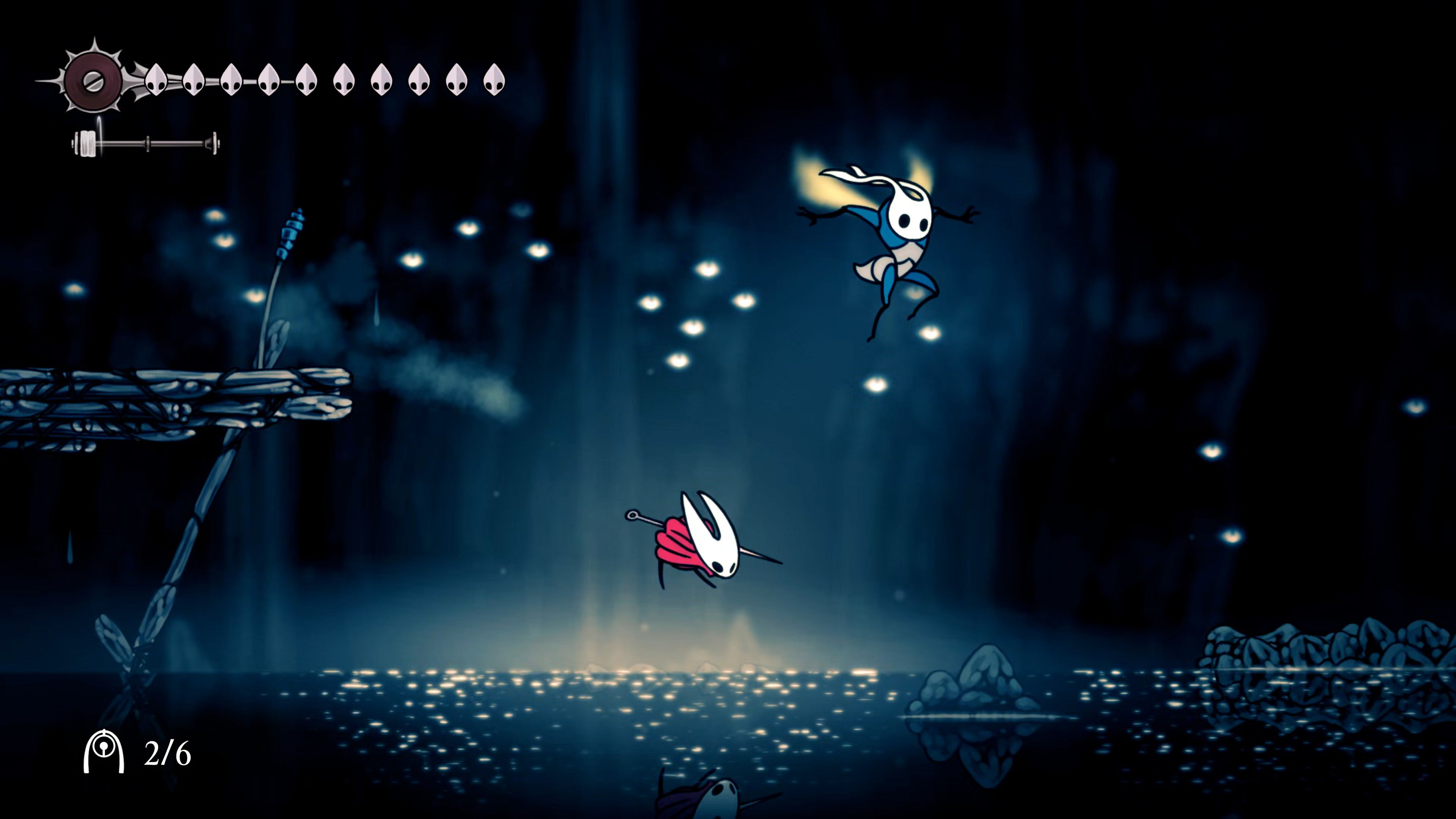A screenshot of Hollow Knight: Silksong showing the path through various final quests and activities in Act 3. - 11