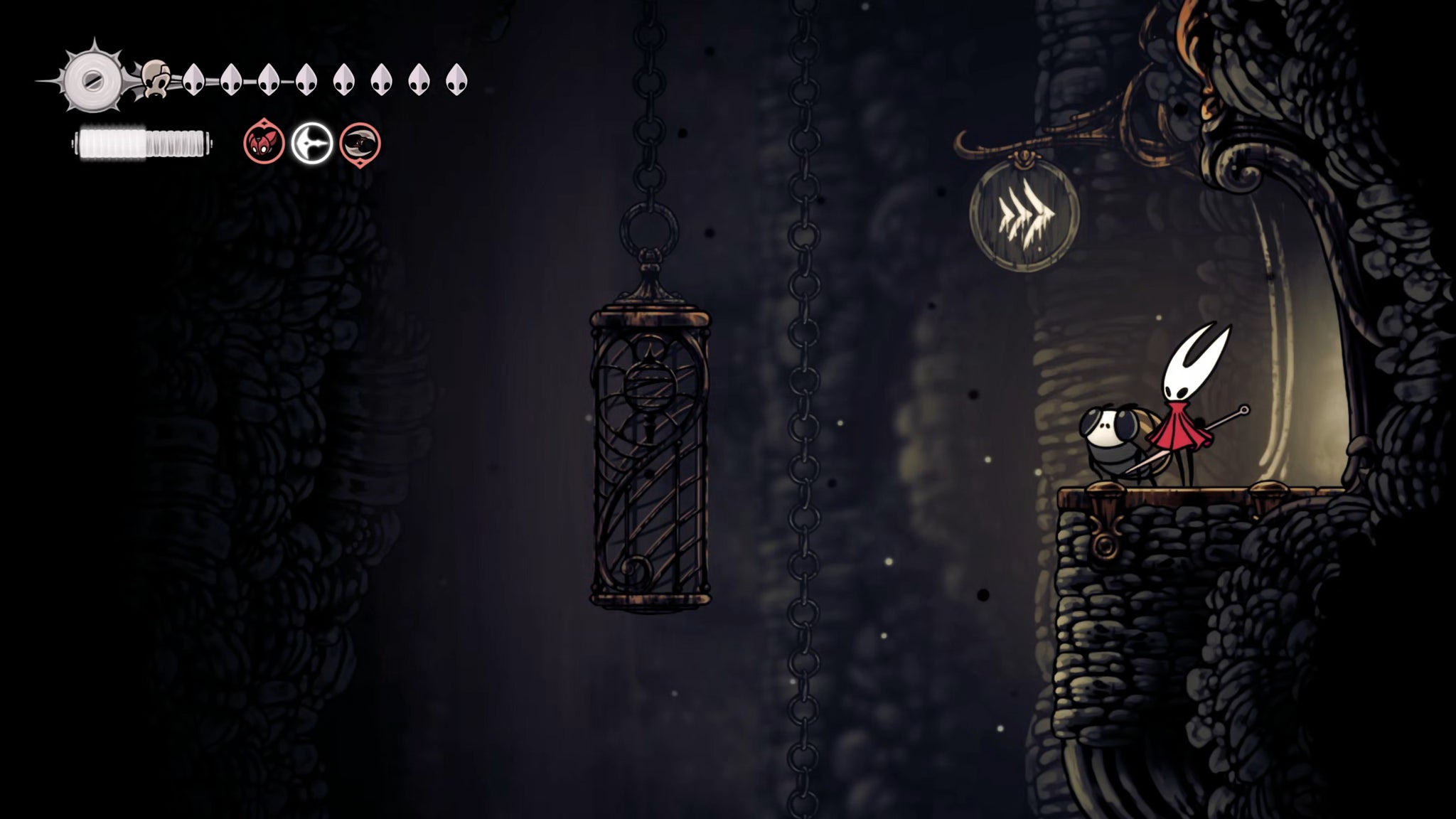 A screenshot of Hollow Knight: Silksong showing the path through various final quests and activities in Act 3. - 24