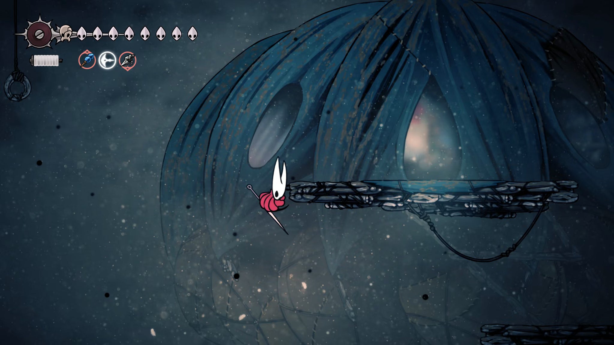 A screenshot of Hollow Knight: Silksong showing the path through various final quests and activities in Act 3. - 29