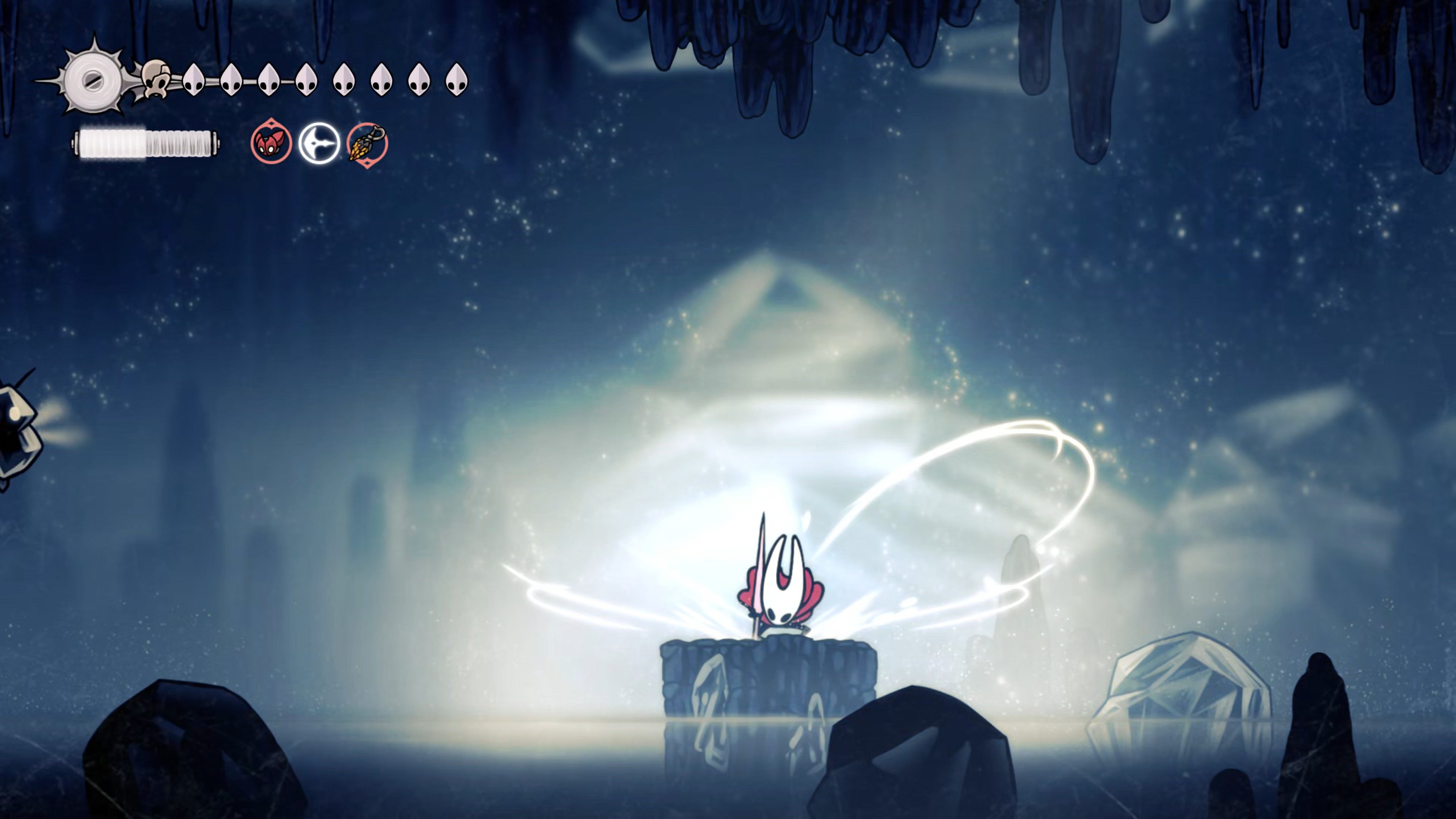 A screenshot of Hollow Knight: Silksong showing the path through various final quests and activities in Act 3. - 42
