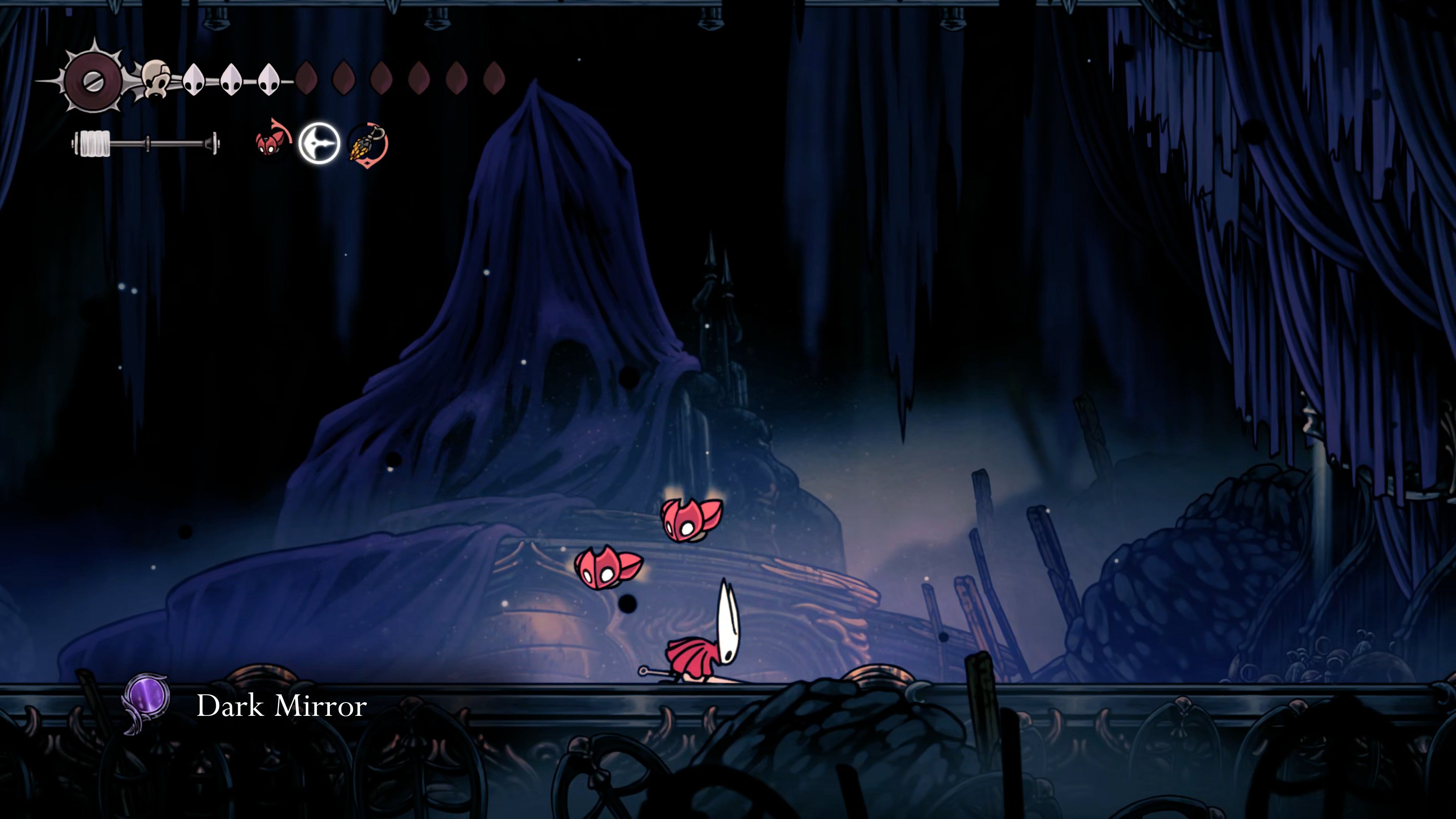 A screenshot of Hollow Knight: Silksong showing the path through various final quests and activities in Act 3. - 51