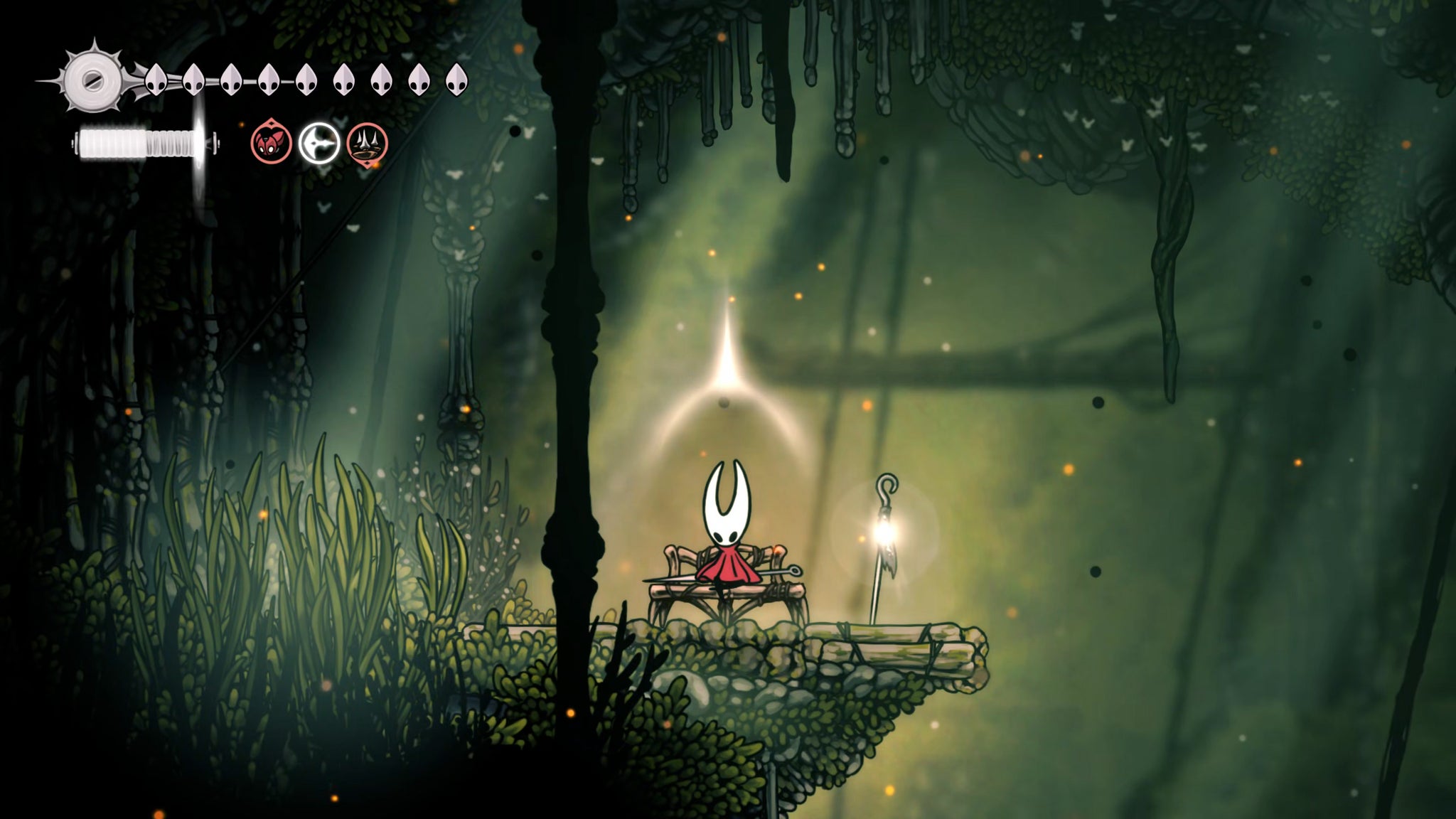 A screenshot of Hollow Knight: Silksong showing the path through various final quests and activities in Act 3. - 59