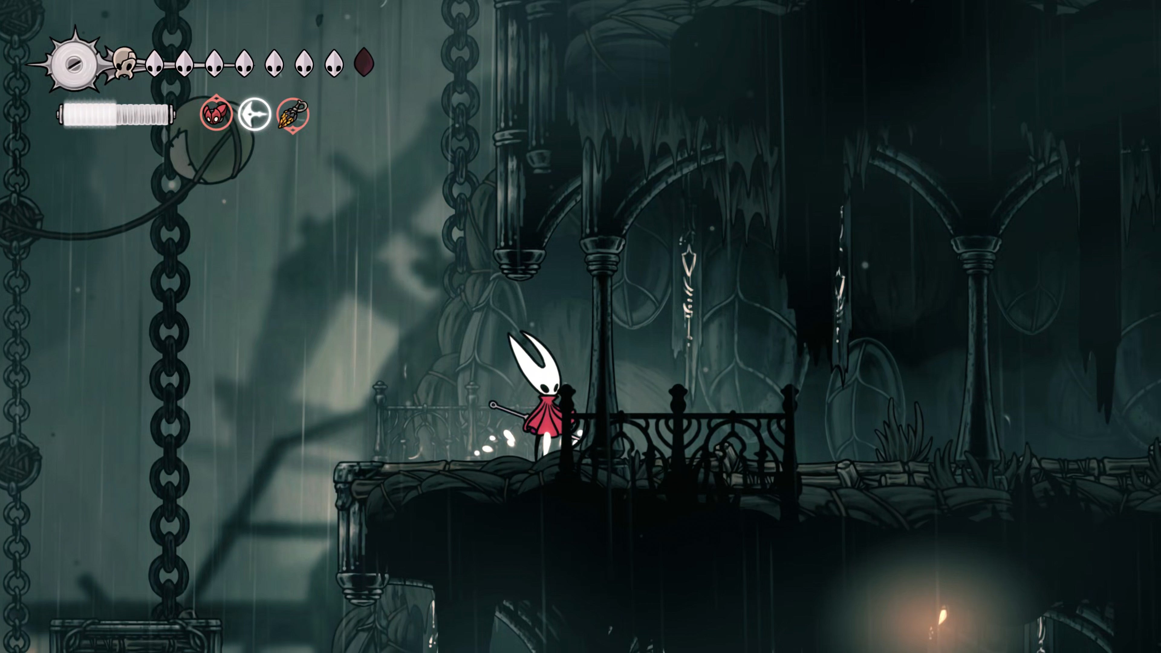 A screenshot of Hollow Knight: Silksong showing the path through various final quests and activities in Act 3. - 60