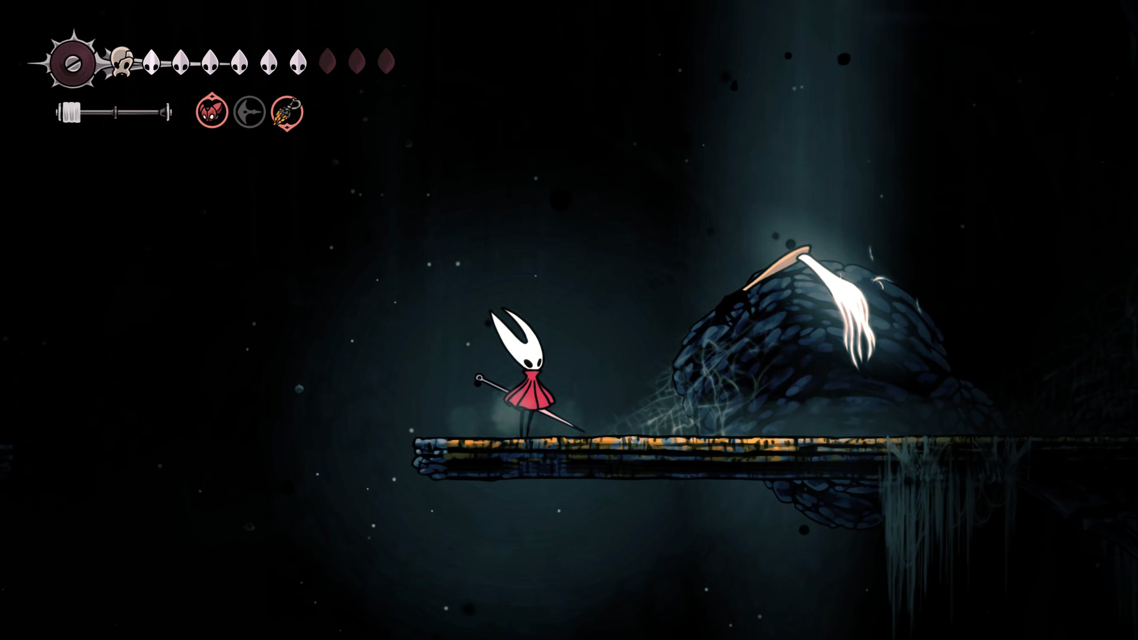 A screenshot of Hollow Knight: Silksong showing the path through various final quests and activities in Act 3. - 79