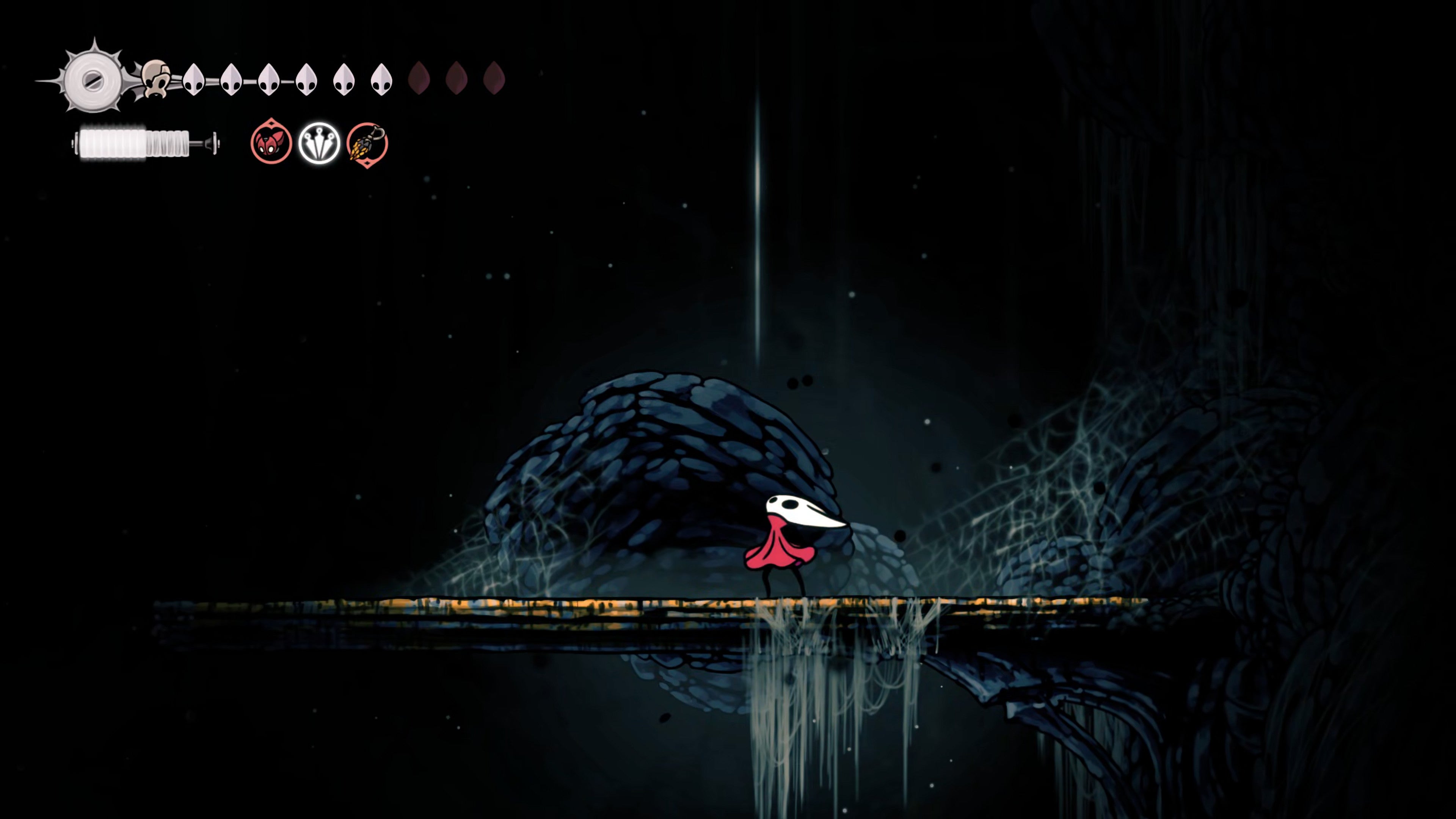 A screenshot of Hollow Knight: Silksong showing the path through various final quests and activities in Act 3. - 80