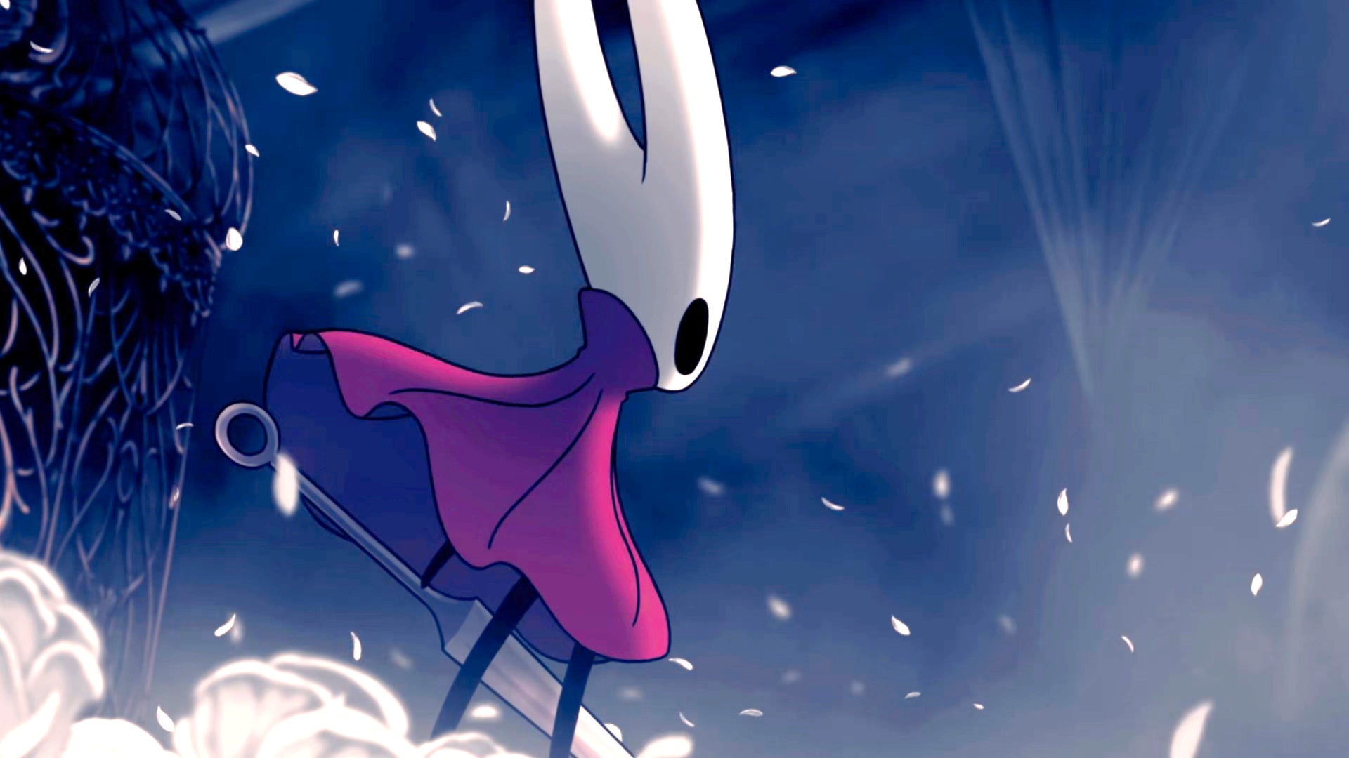 A screenshot of Hollow Knight: Silksong showing the path through the beginning of Act 3. - 1