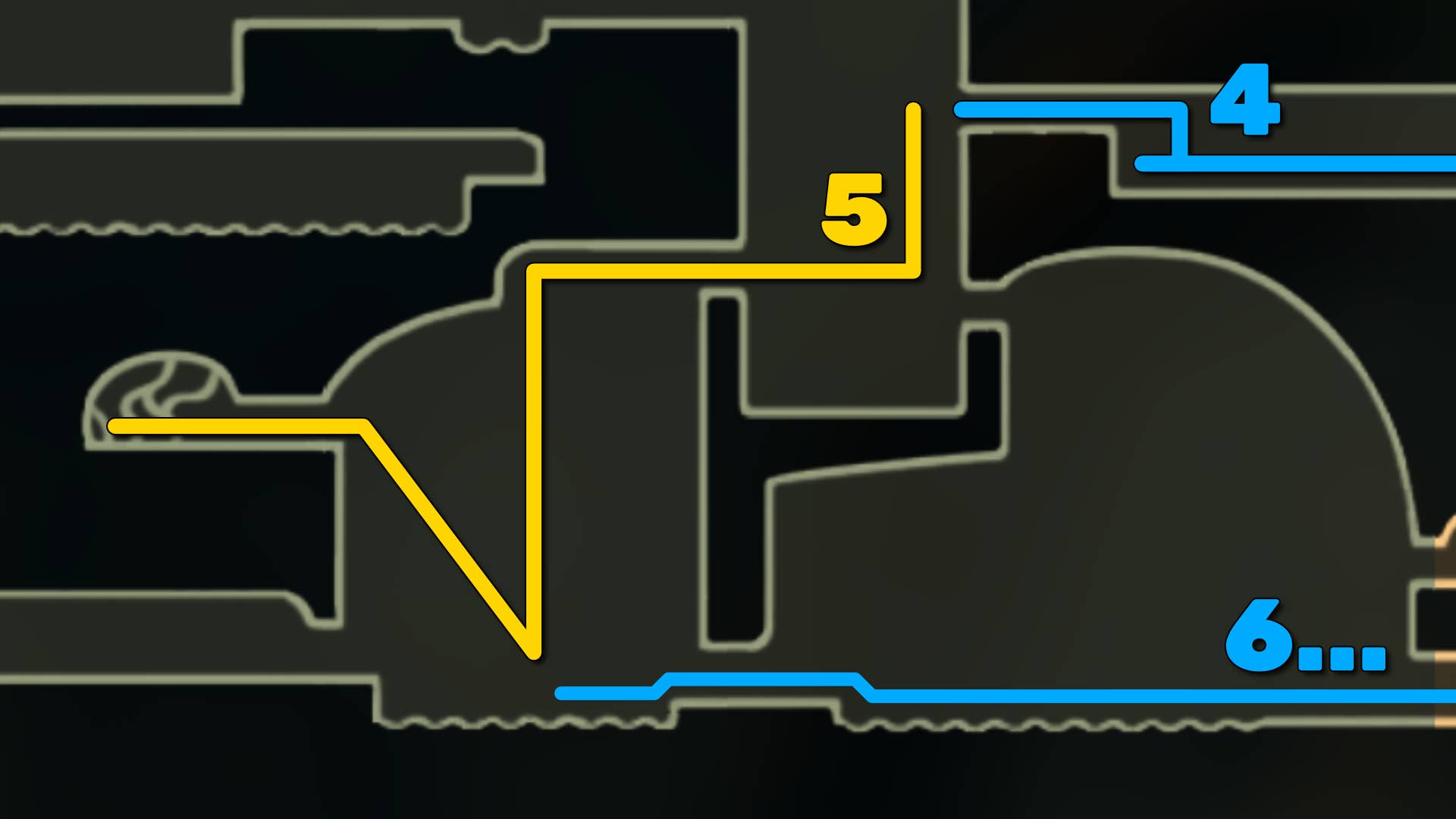 Part of Hollow Knight: Bell Heart's Silkson Map. It shows you the path to follow our walkthrough.