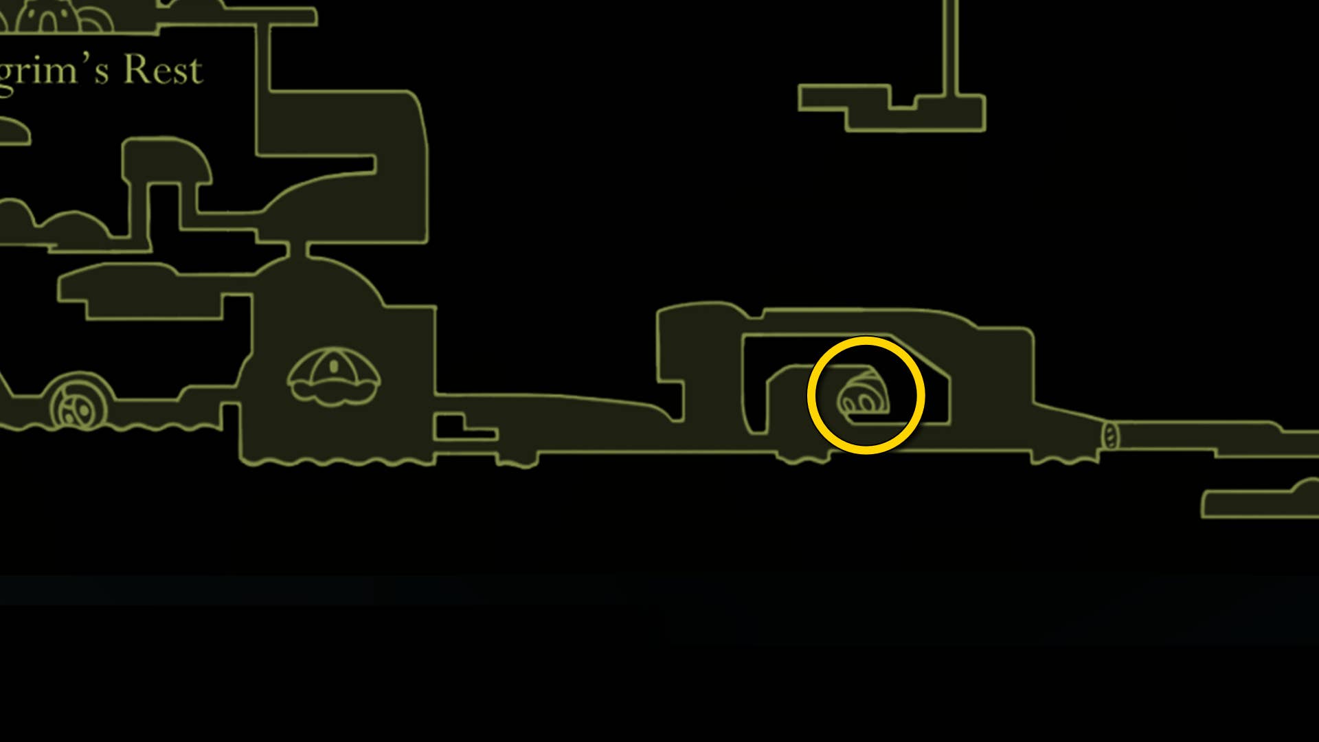 Hollow Knight: Silksong Map of Far Fields.