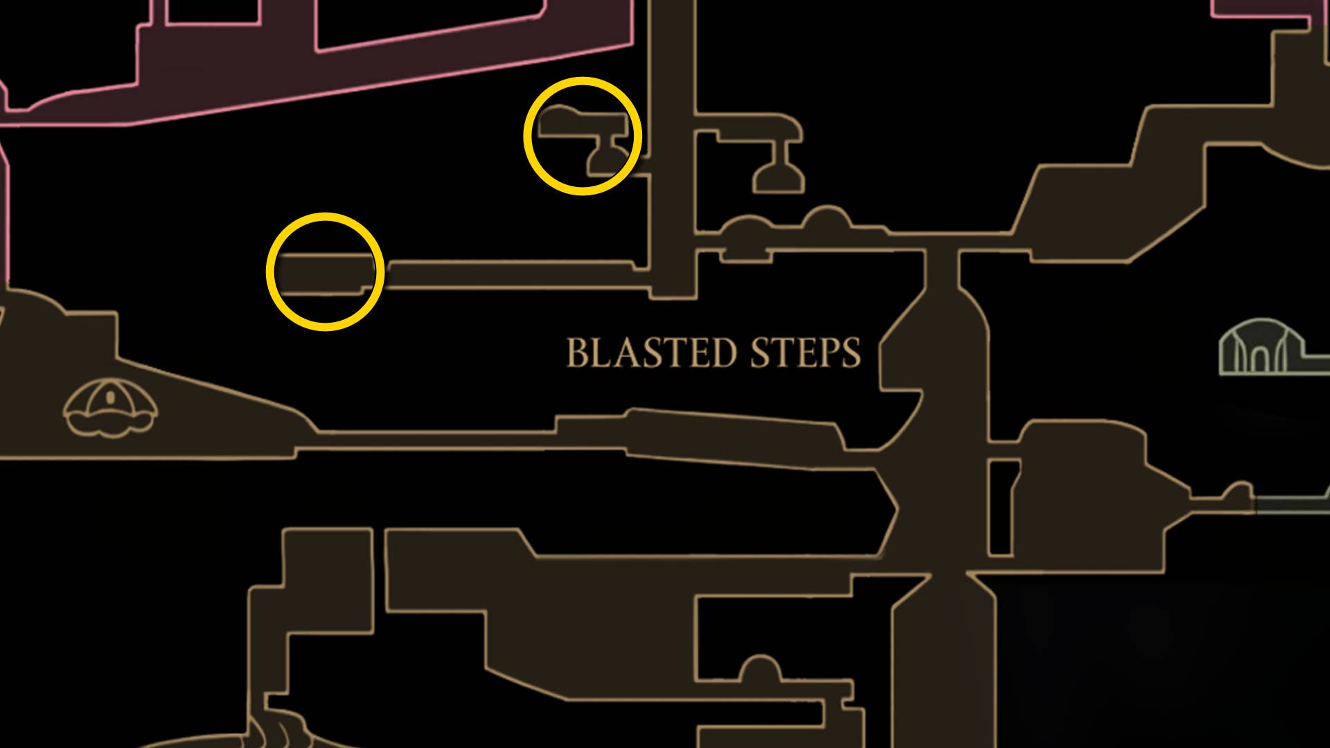 Part of Hollonite: Silkson map of explosive steps. It shows you the path to follow our walkthrough.