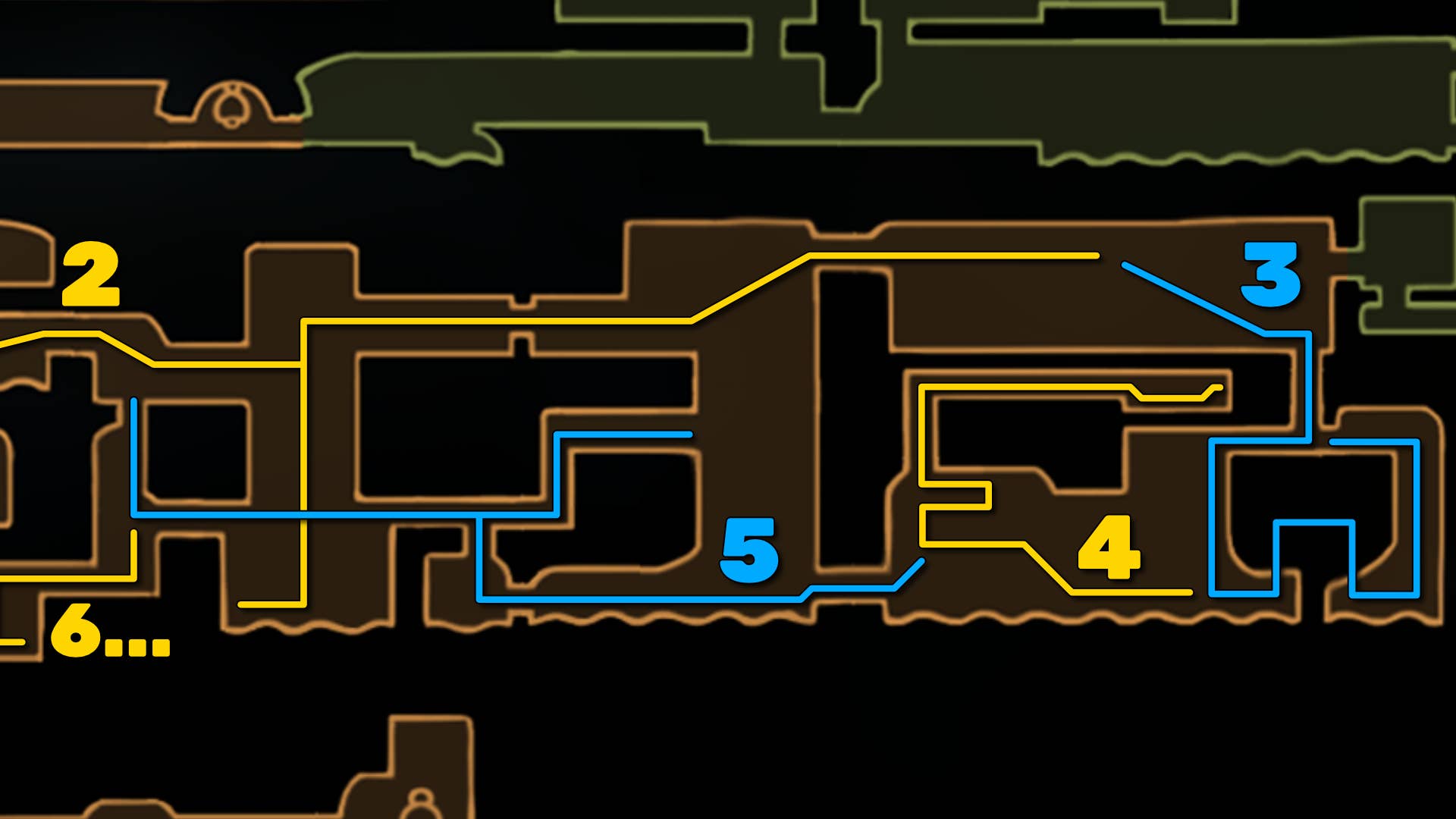 Part of Hollow Knight: Deep Dock Silkson Map. It shows you the path to follow our walkthrough.