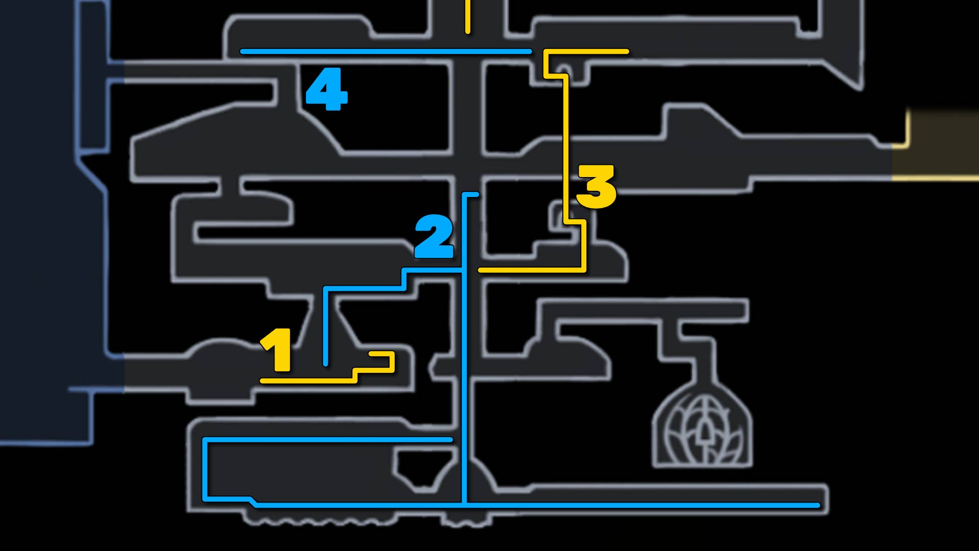 Part of Hollonite: Slab Silkson Map. It shows you the path to follow our walkthrough.