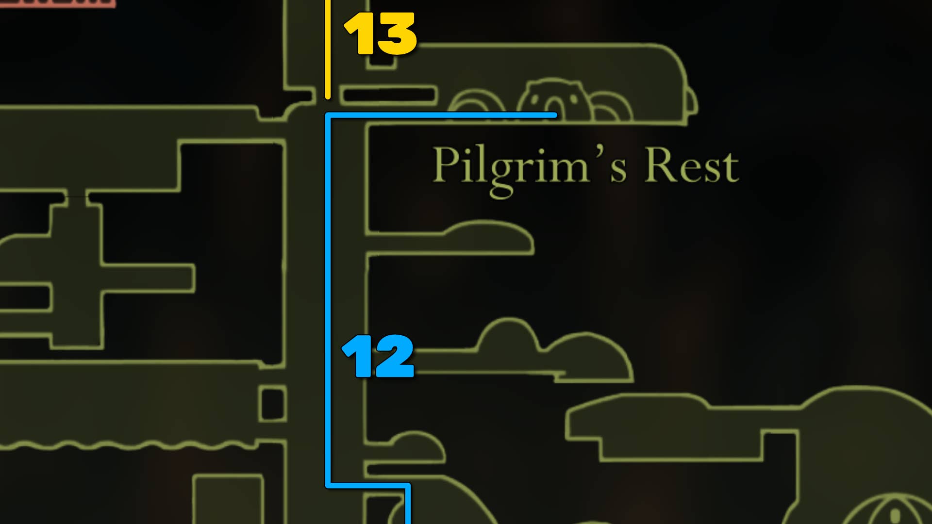 Hollow Knight: Silksong Map of Far Fields.