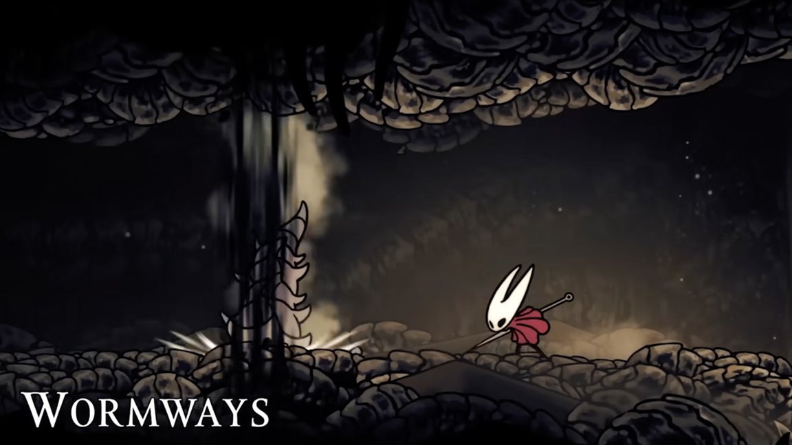 Hornet exploring the Wormways region of Hollow Knight Silksong. - 6
