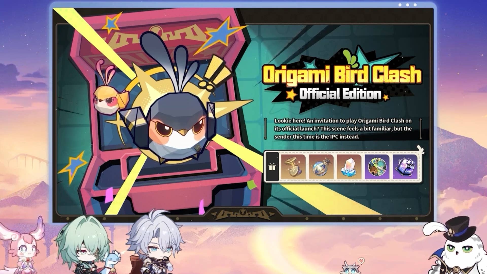 Honkai Star Rail 3.4 Programa Especial Origami Bird Clash
