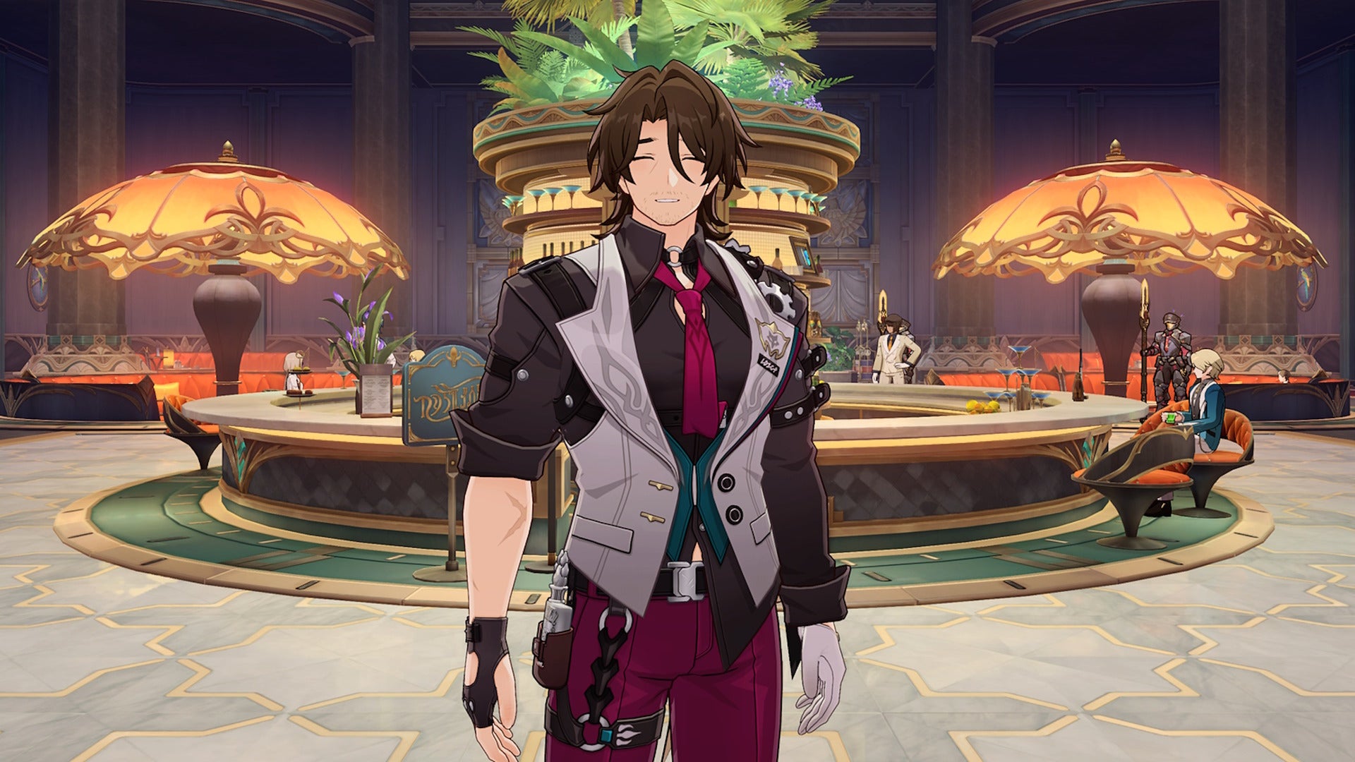 Gallagher can be seen standing in front of the camera in Penacony in Honkai Star Rail