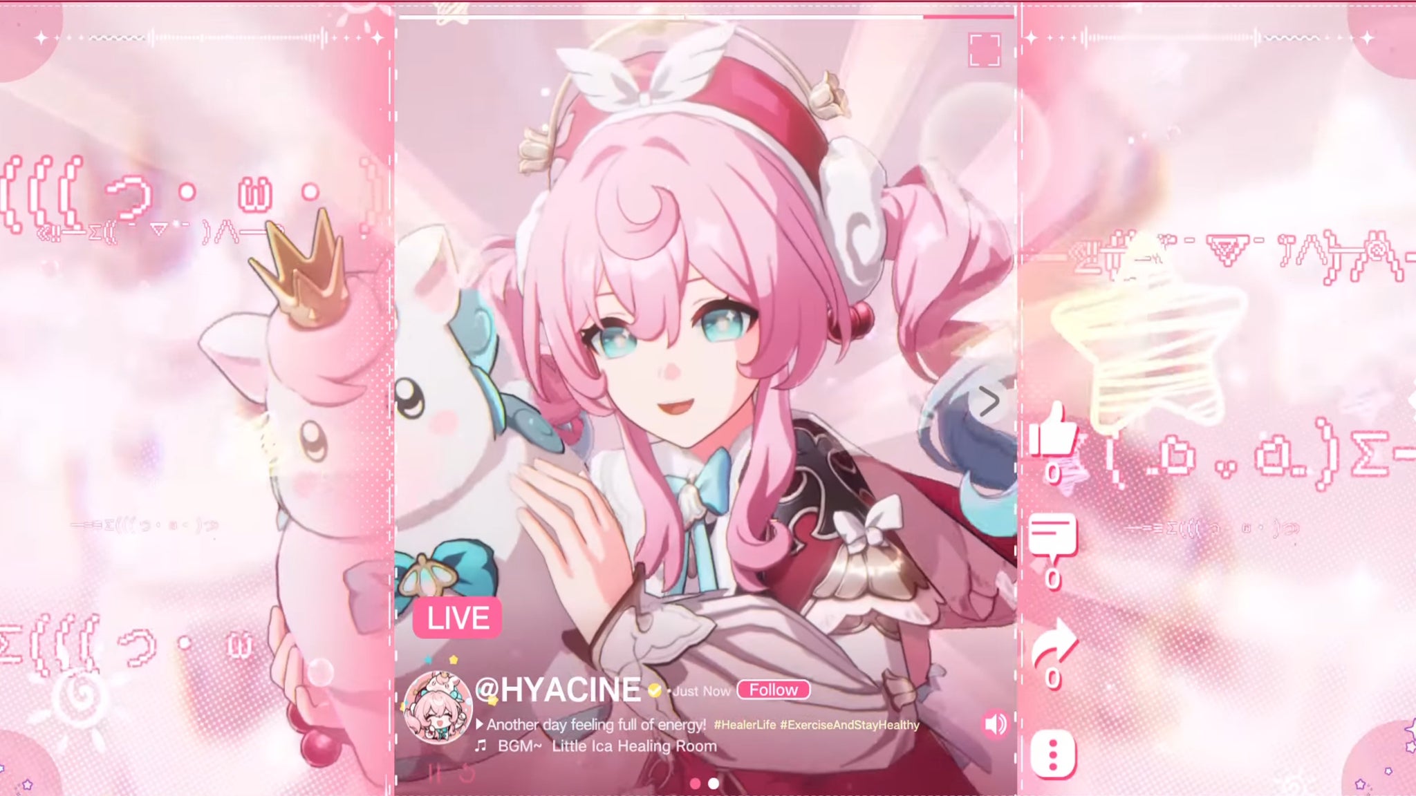 Hyacine making a TikTok-style short in Honkai Star Rail - 6