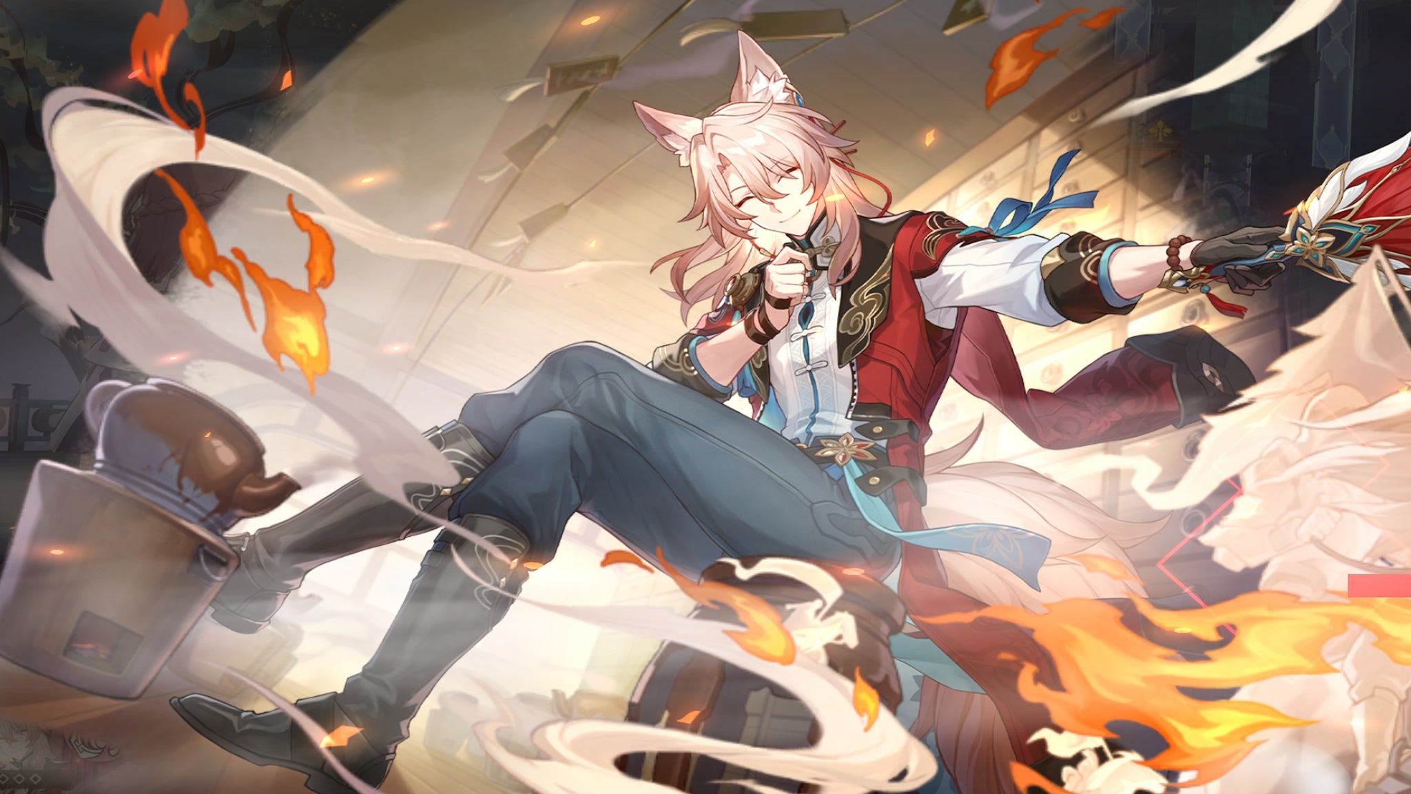 Honkai Star Rail's Jiaoqiu in his banner art pose - 6