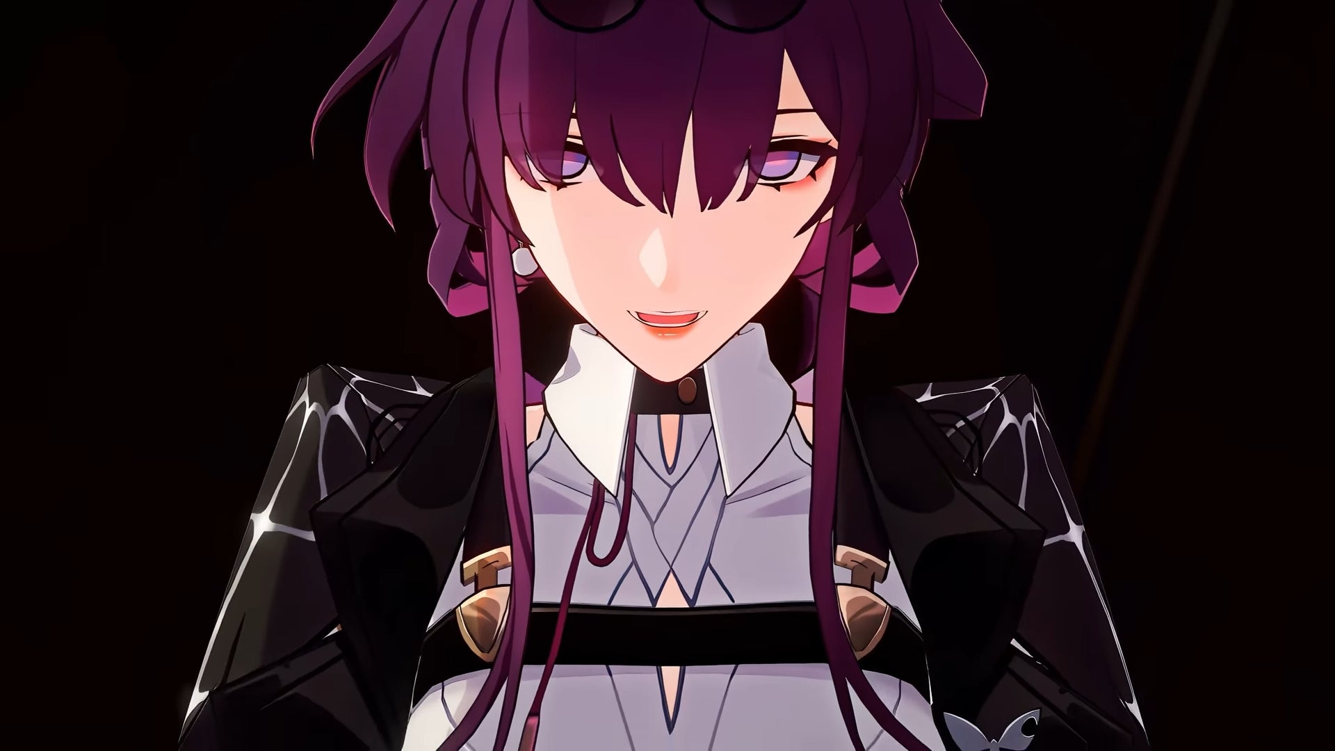 Kafka looks at the camera with a smile in Honkai: Star Rail. - 20