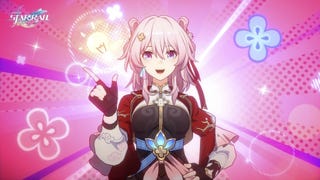 March 7 in her Hunt form, holding her index finger up as if she's had an idea